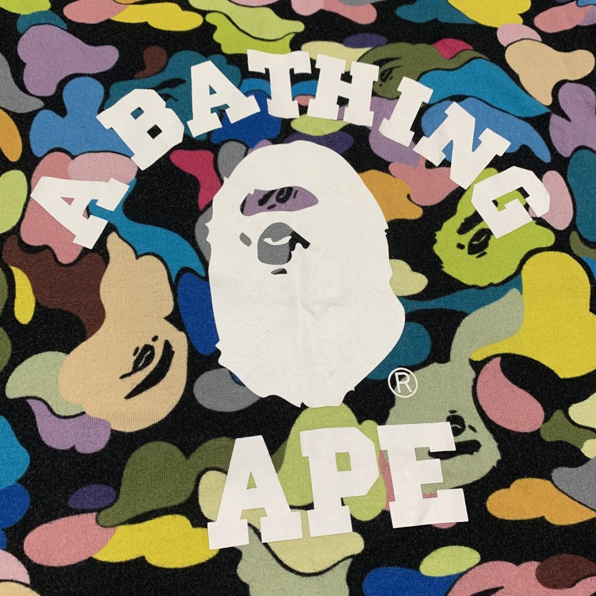 Bape Bape Large Ultimate Multi Camo College Black Tee Bathing Ape Size US L / EU 52-54 / 3 - 4 Thumbnail