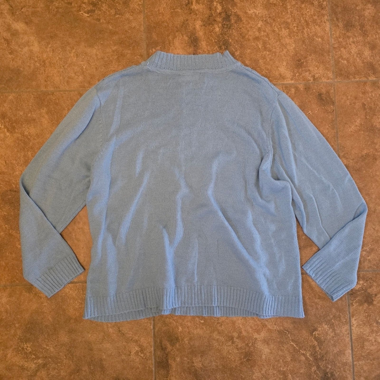 Other Dust Blue | CW CLASSICS | Detailed Sweater Size 4XL / US 24-26 - 2 Thumbnail