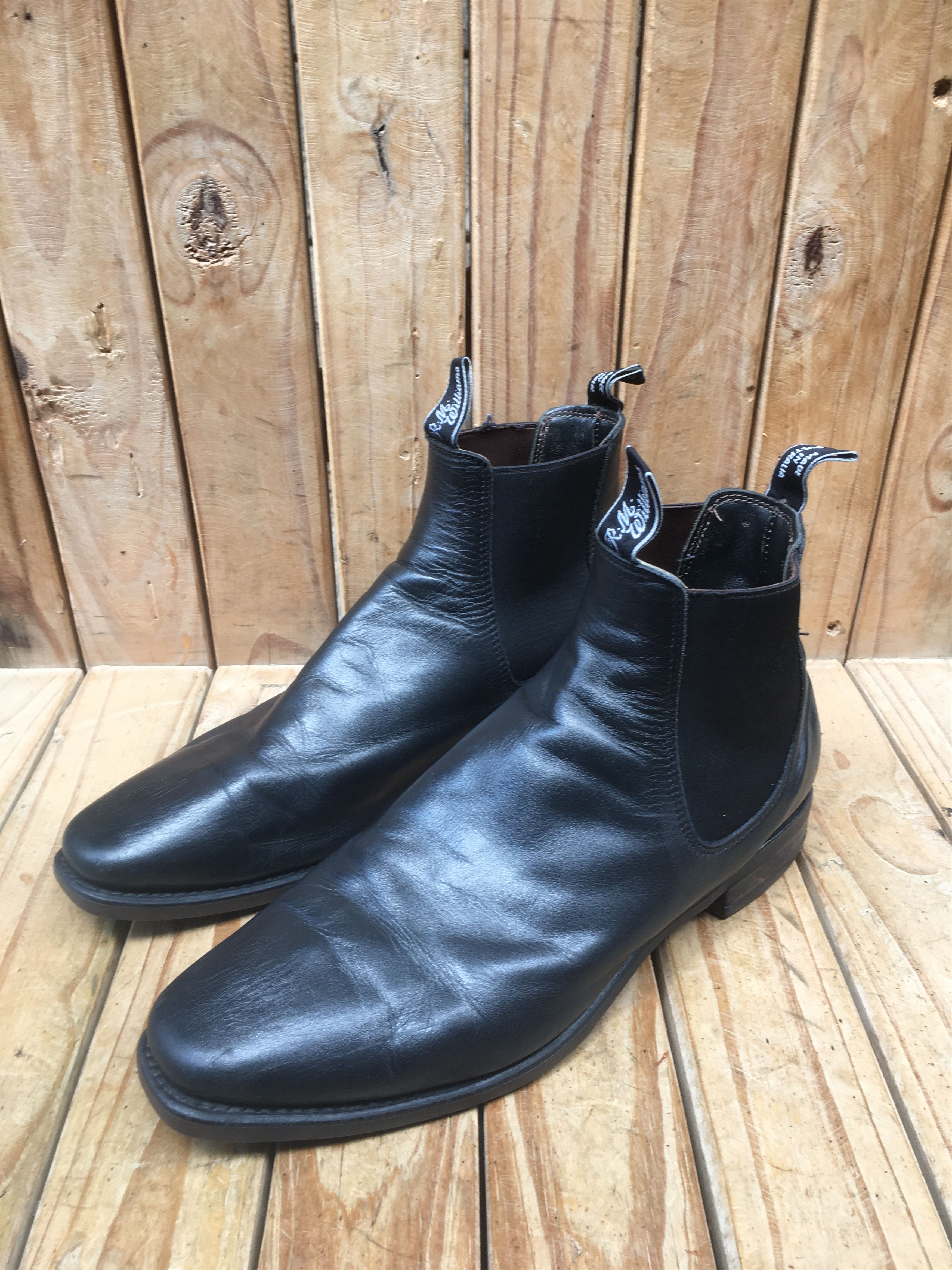 R.M. Williams Rm Williams Black leather chelsea Men Boots Size UK 11 F Size US 12 / EU 45 - 20 Thumbnail