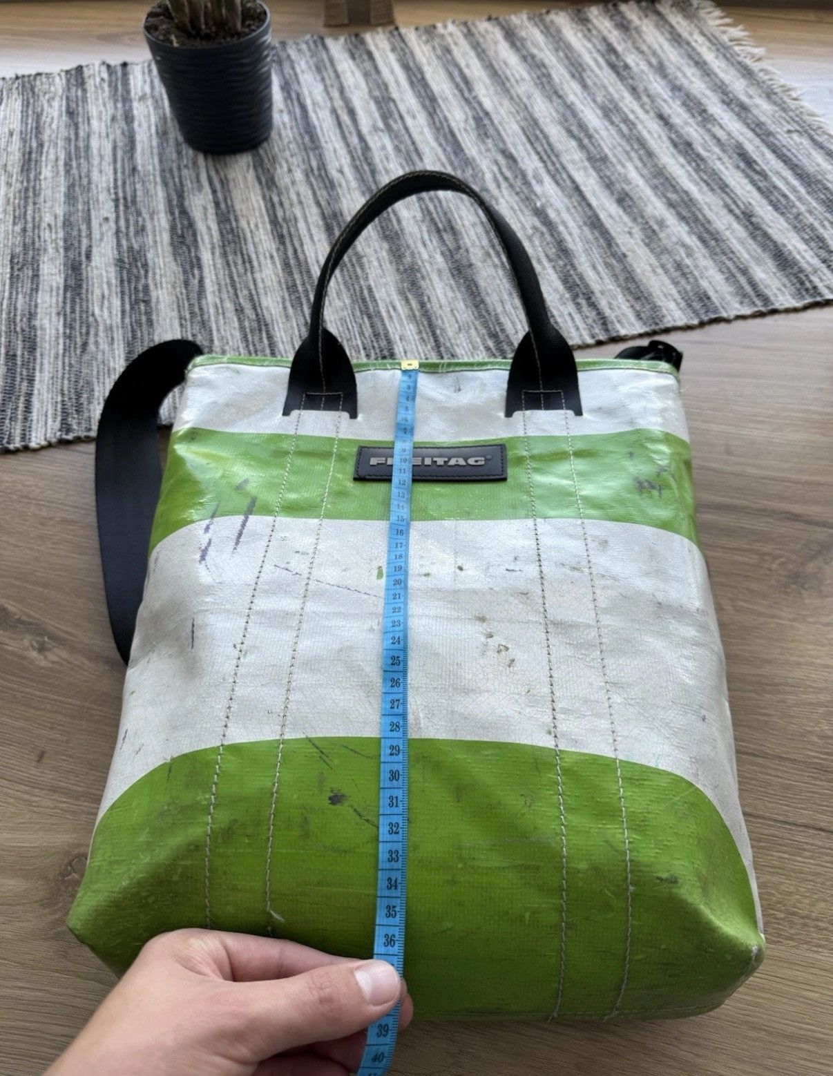 Freitag Freitag Handbag F203 Vintage Green Crossbody Shoulder Bag Size ONE SIZE - 12 Thumbnail