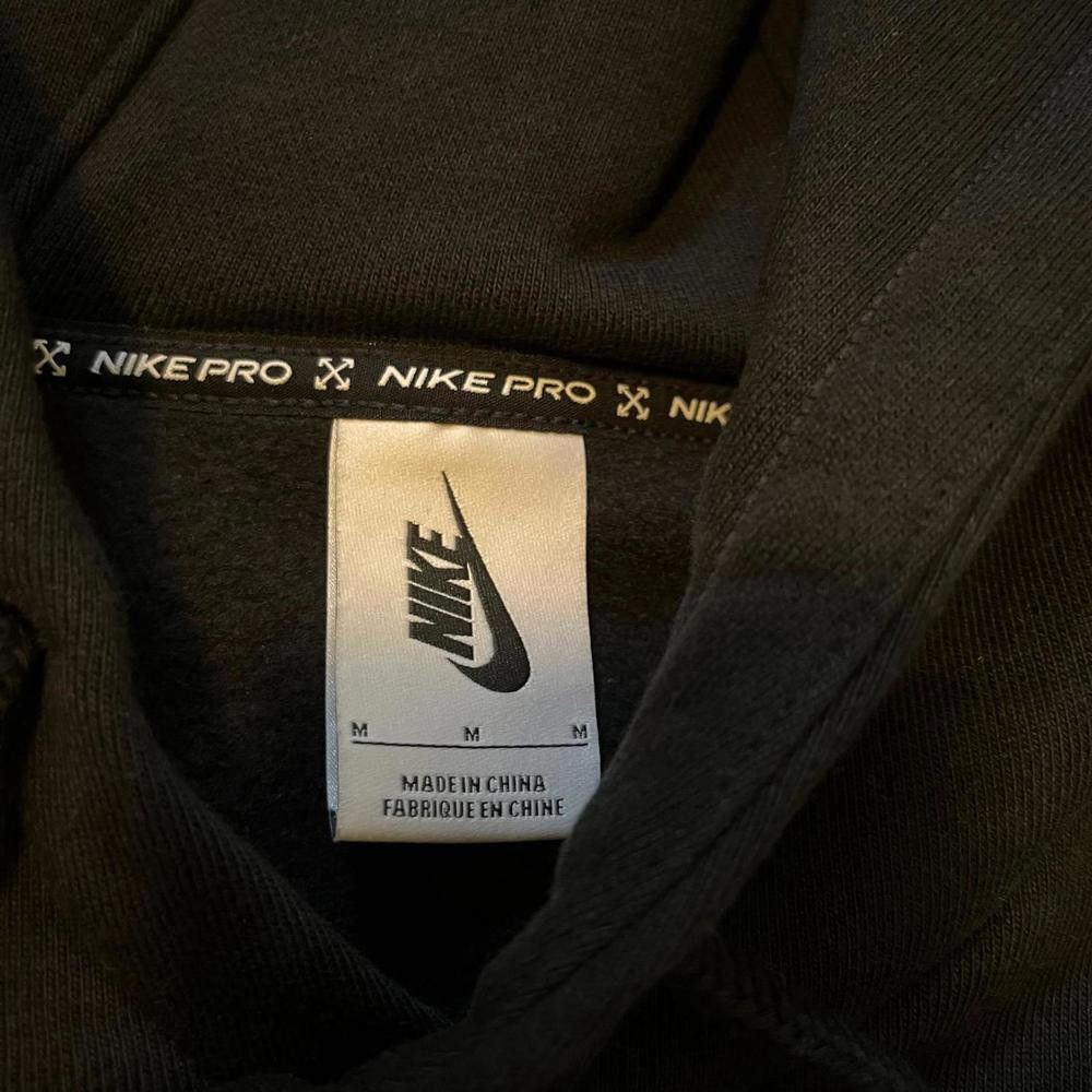 Nike Nike Off-White Hoodie Black Sample Size US M / EU 48-50 / 2 - 2 Thumbnail