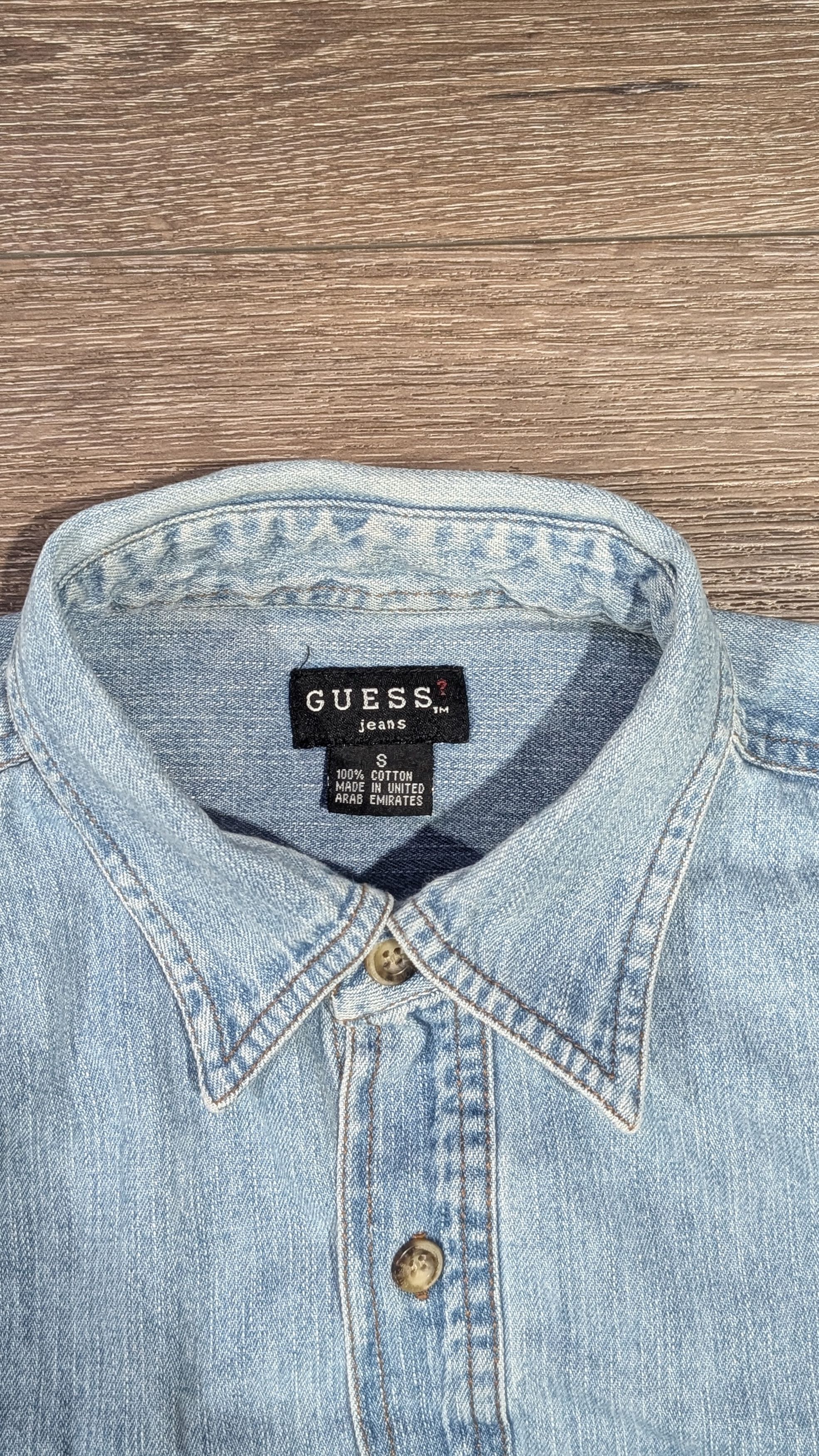 Guess Vintage Guess ? Jeans denim long sleeve shirt - SIZE S Size US S / EU 44-46 / 1 - 3 Thumbnail