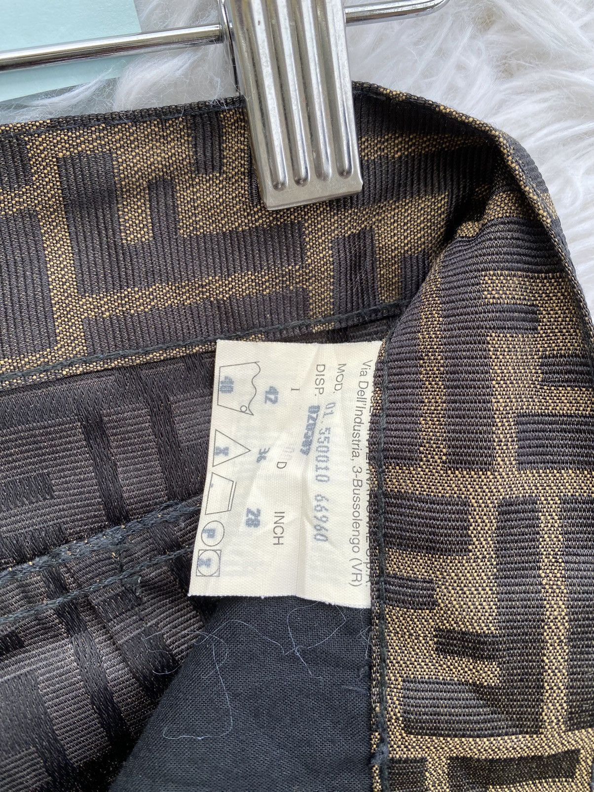 Fendi Vintage Fendi Zucca Monogram Pants FF Logo Size US 26 / EU 42 - 15 Thumbnail