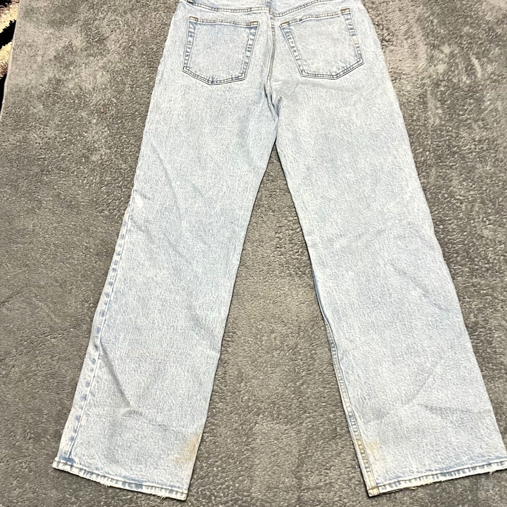 Abercrombie & Fitch VINTAGE Abercrombie & Fitch Jeans Womens 30 30x31 90s Relaxed High Rise Light Blue Regular Womensstaining at ankles Size 30" / US 8 / IT 44 - 4 Thumbnail