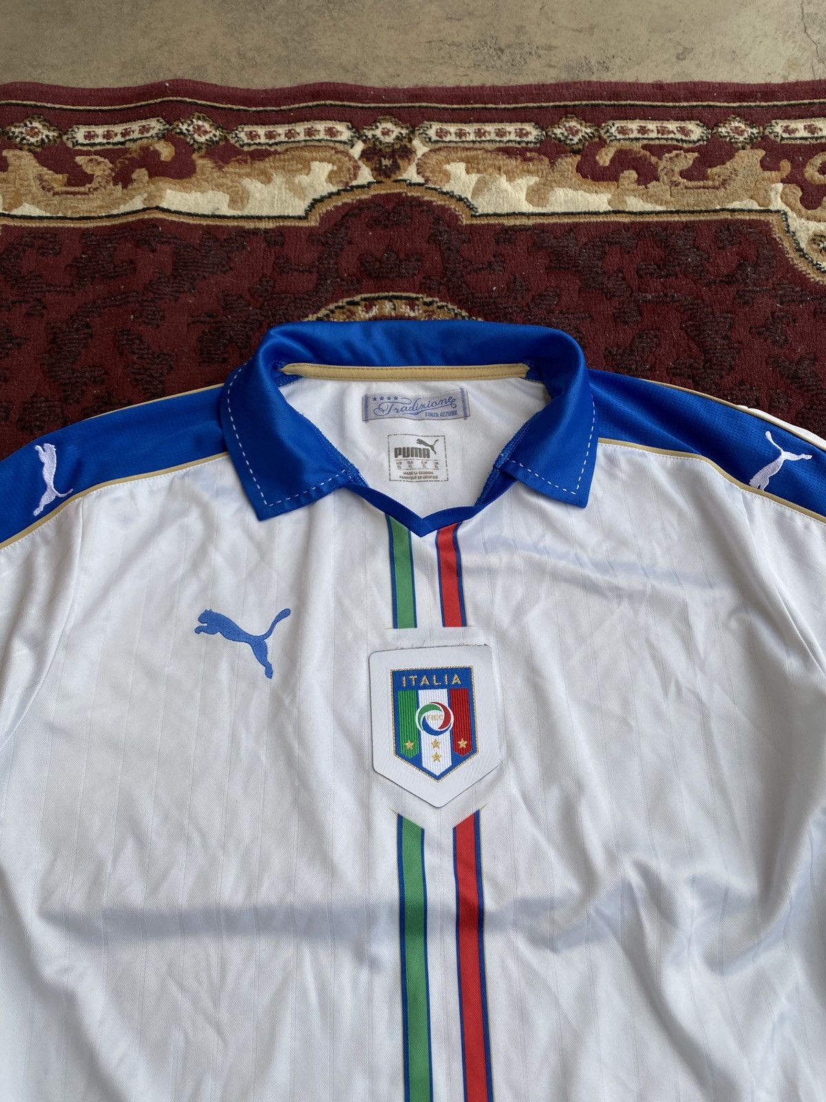 Puma × Vintage Italia Puma Italy 2016/17 football shirt jersey XL soccer Size US XL / EU 56 / 4 - 3 Thumbnail