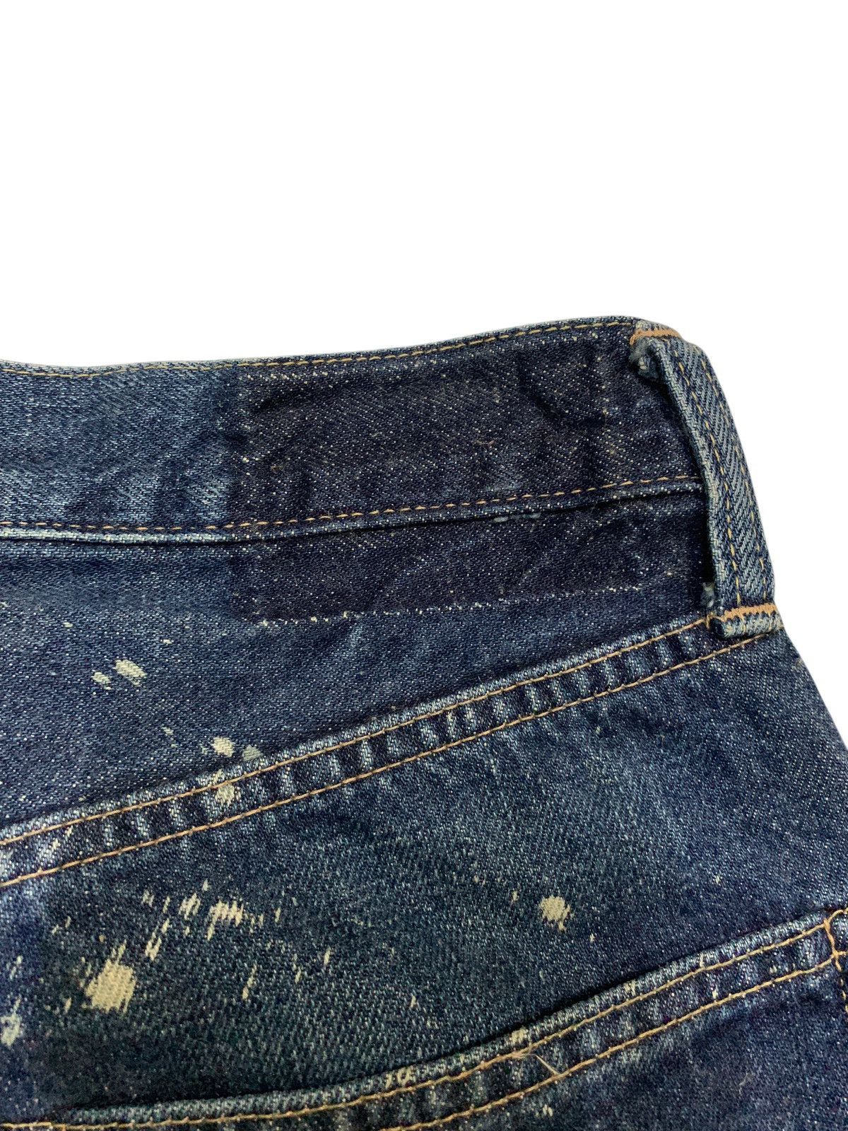 Kapital JOHNBULL BUTTON FLY SELVEDGE DISTRESSED DENIM Size US 28 / EU 44 - 12 Thumbnail