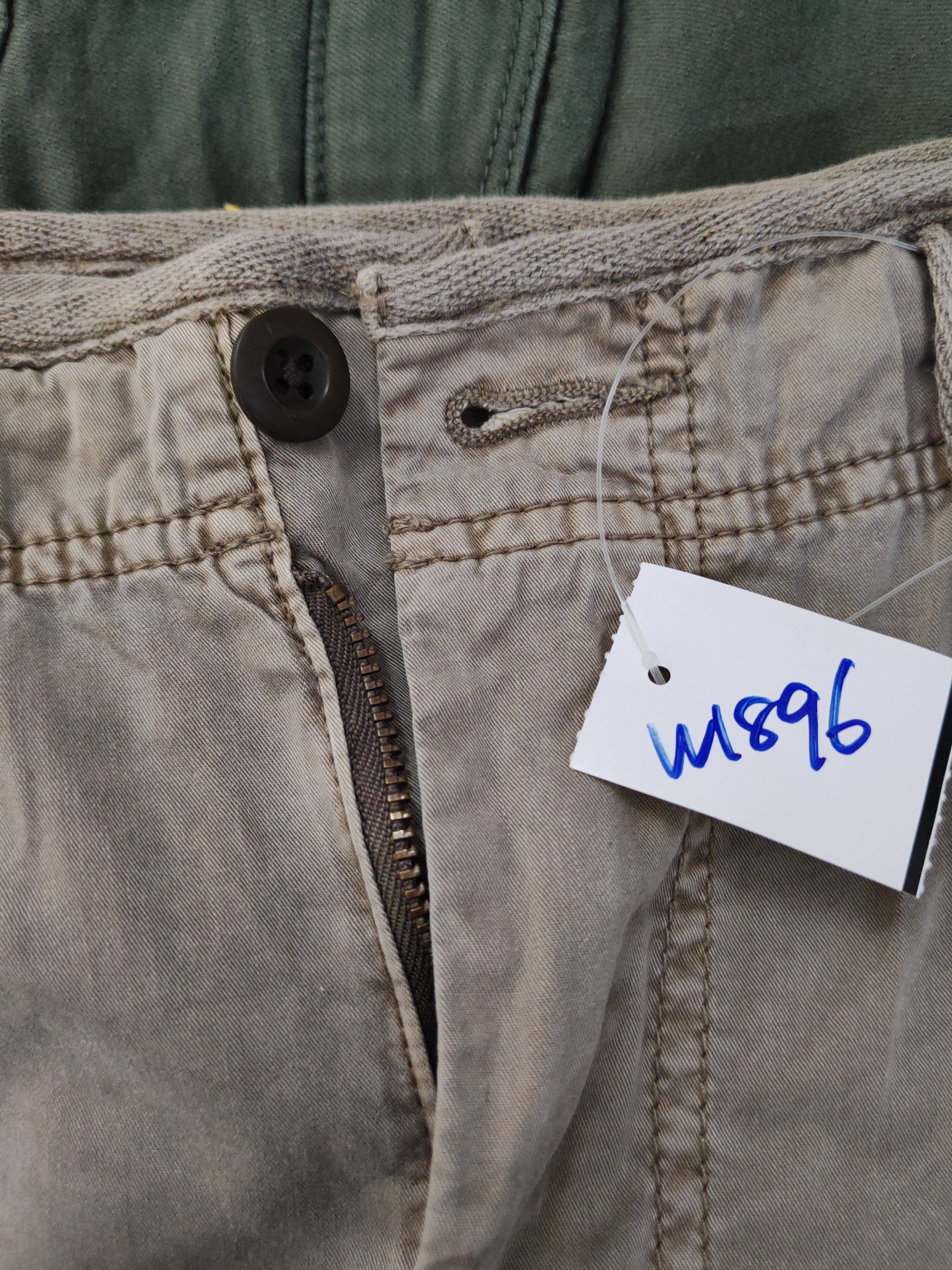 Japanese Brand Uniqlo Olive Faded Multipocket Tactical Cargo Pants #W1896 Size US 32 / EU 48 - 14 Thumbnail
