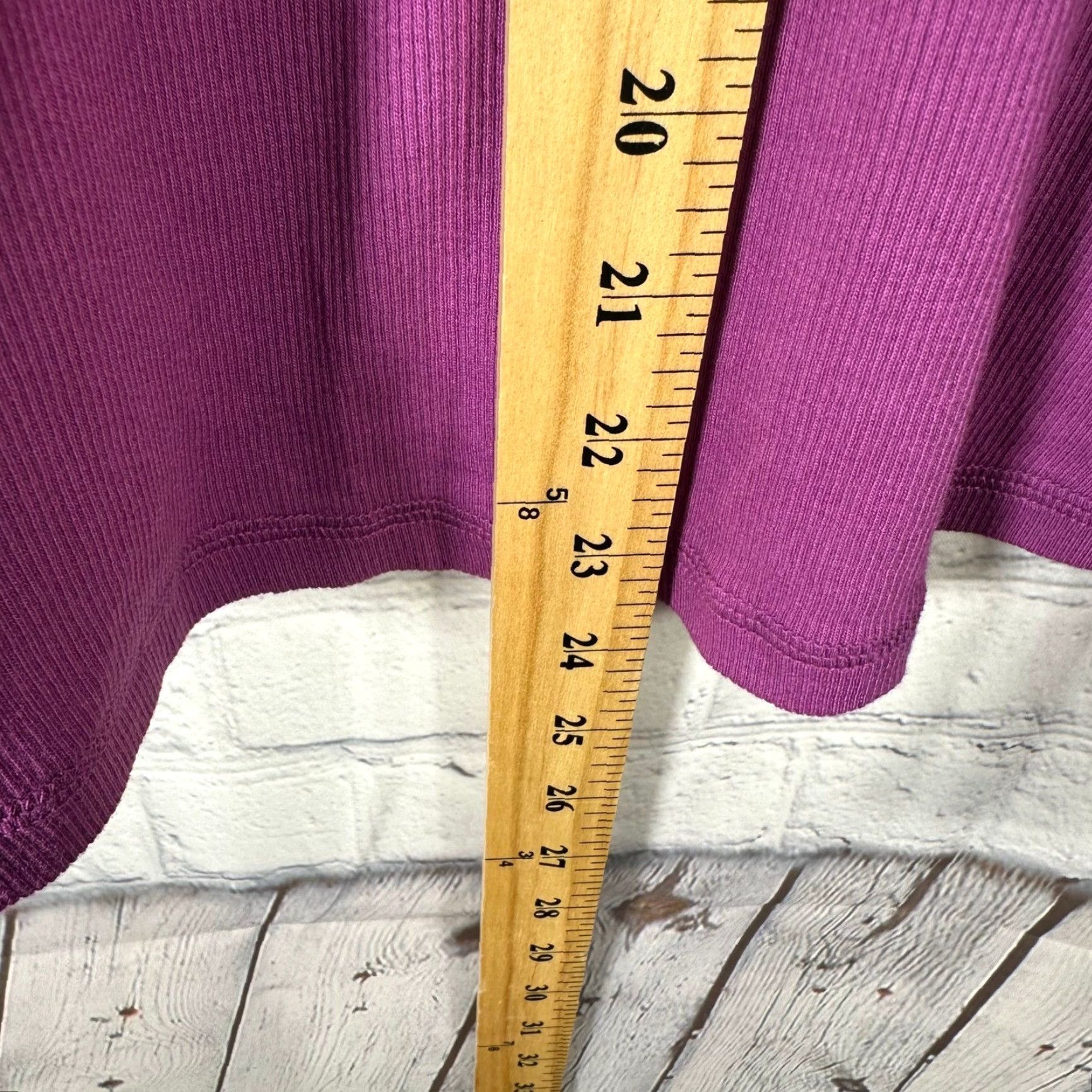 Vintage VINTAGE: No - (Original title has no vintage flag) American Giant Purple Ribbed Notched V-Neck Long Sleeve Top XL Made in USA Size XL / US 12-14 / IT 48-50 - 7 Thumbnail