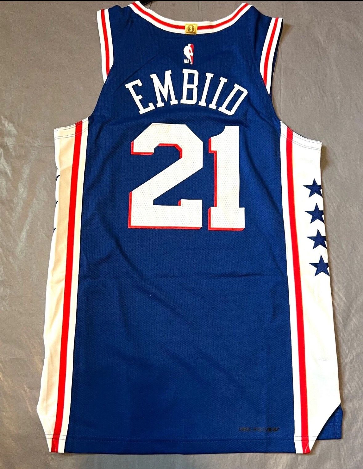 NBA × Nike Joel Embiid “21” Philadelphia 76ers Blue Jersey Size US S / EU 44-46 / 1 - 5 Thumbnail
