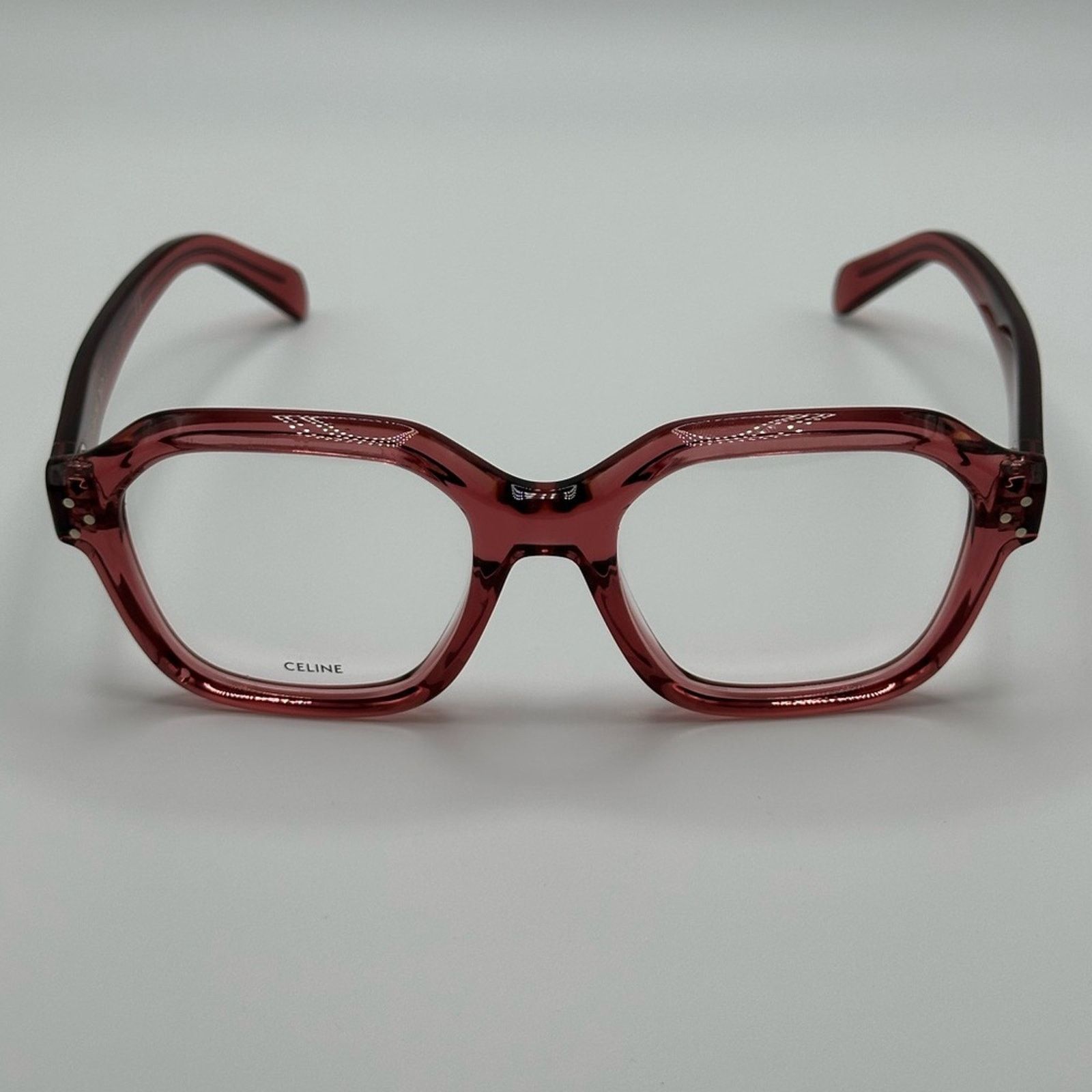 Celine Celine Eyeglasses CL50096I 74 Shiny Transparent Terracotta Size ONE SIZE - 1 Thumbnail