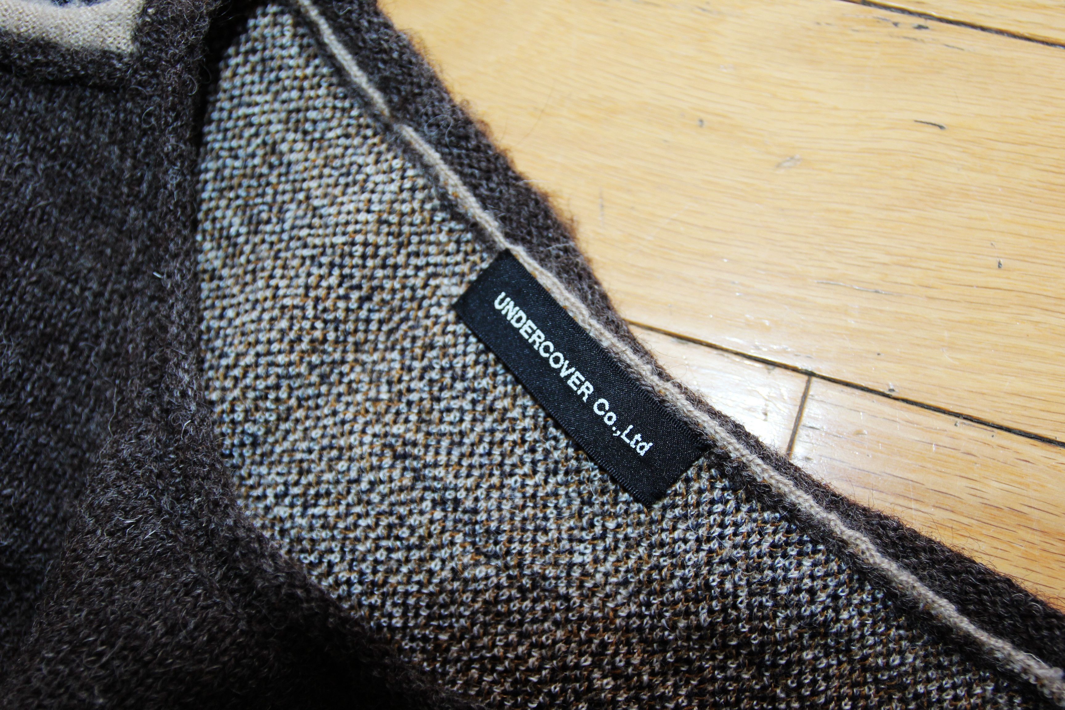 Undercover BNWT AW25 UNDERCOVER CHECK BACK SWEATER 2 Size US M / EU 48-50 / 2 - 8 Thumbnail