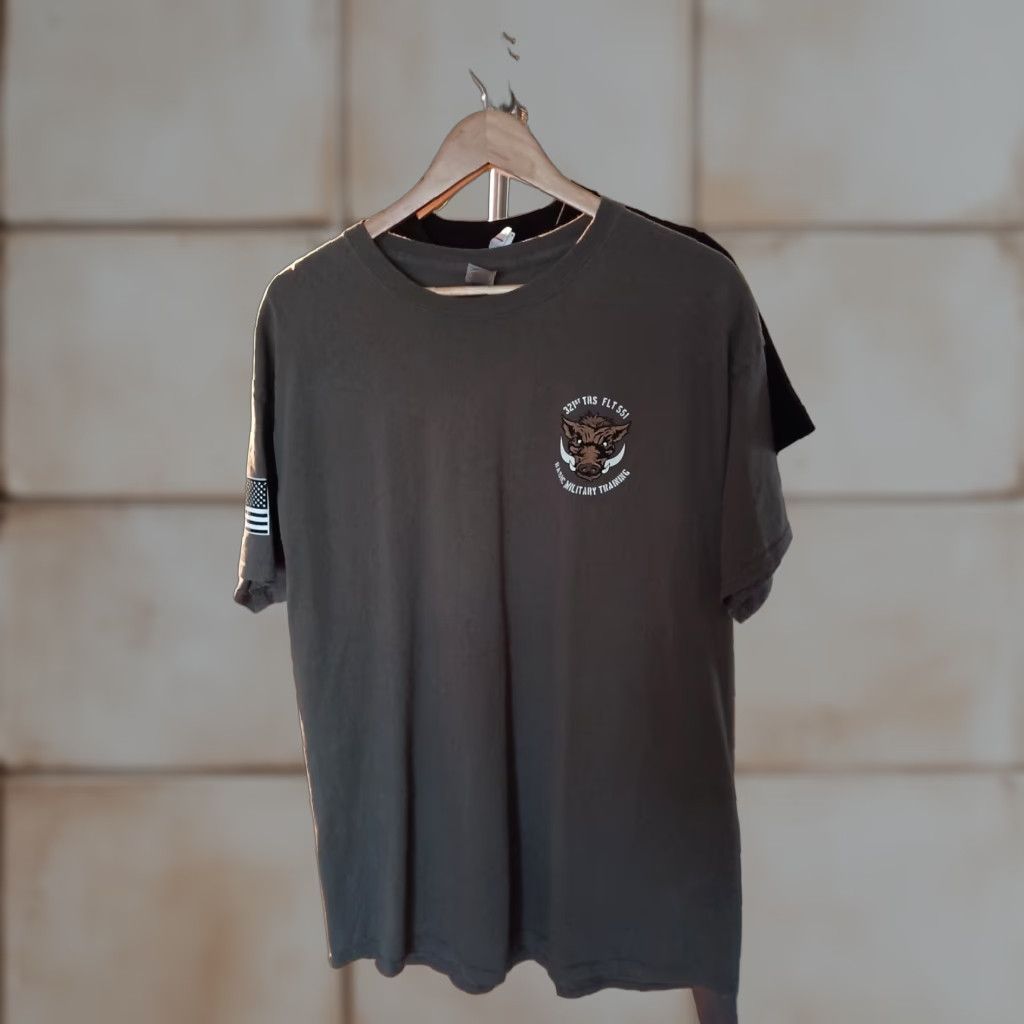 Gildan VINTAGE Official Basic Military Training T-shirt Men XL Green Gildan Military 321st 2020 Size US XL / EU 56 / 4 - 1 Thumbnail