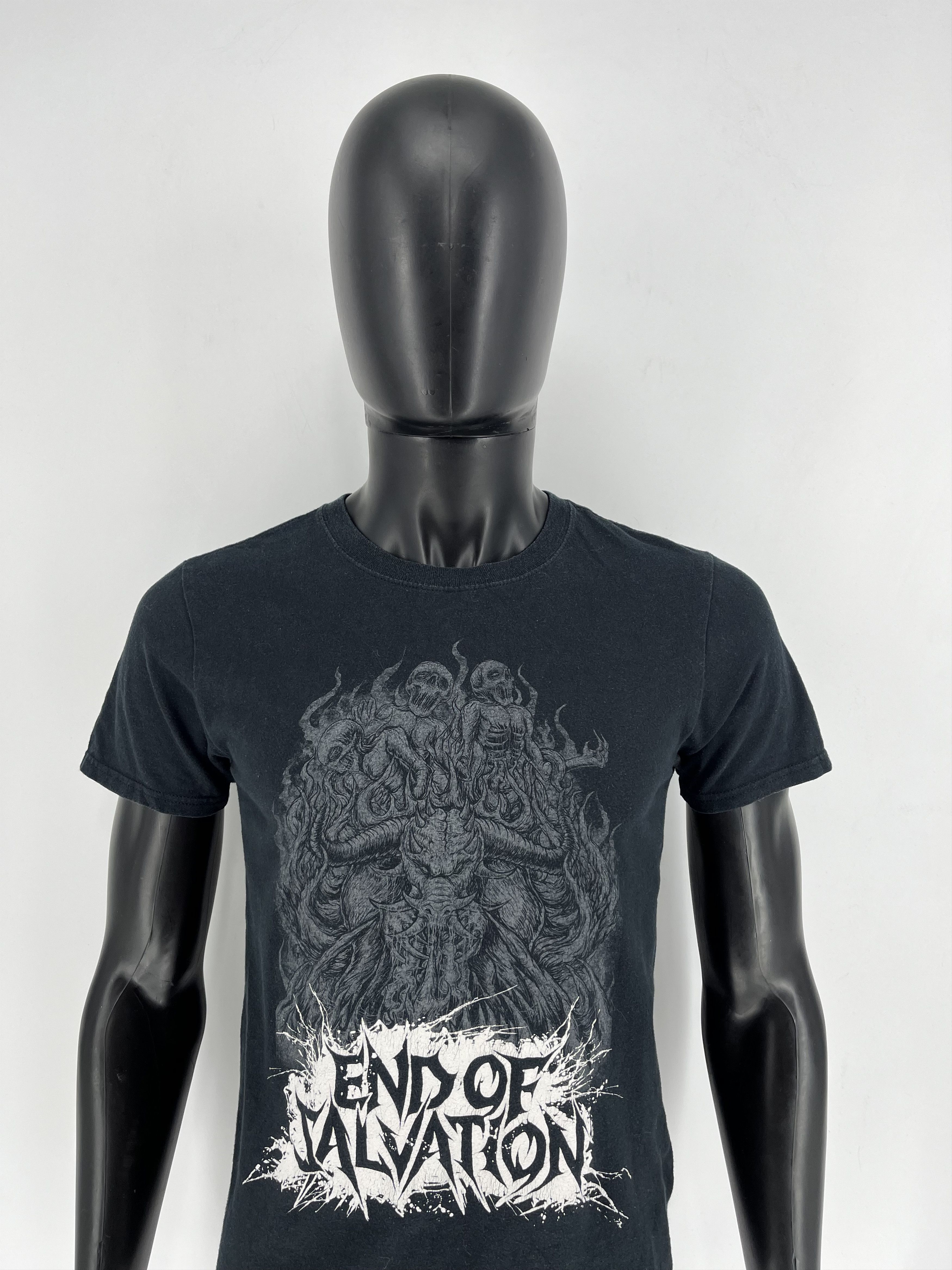 Band Tees × Vintage Vintage Y2k Washed AvantGarde Tribal Tee END OF SALVATION Size US S / EU 44-46 / 1 - 1 Thumbnail