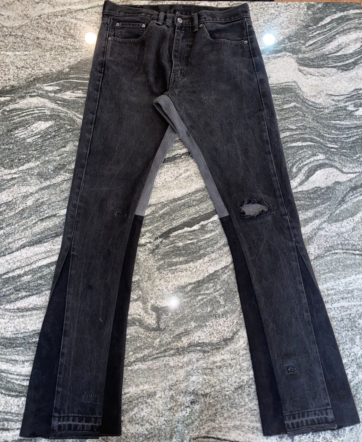 Designer × Vintage Gallery Dept Inspired Reworked Flares Size US 32 / EU 48 - 1 Thumbnail