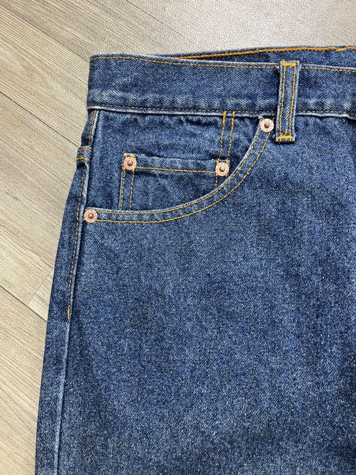 Levi's Vintage Clothing 🇺🇸1990s Vintage Levis 501 31x34 Straight Leg Blue Jeans Size US 30 / EU 46 - 3 Thumbnail