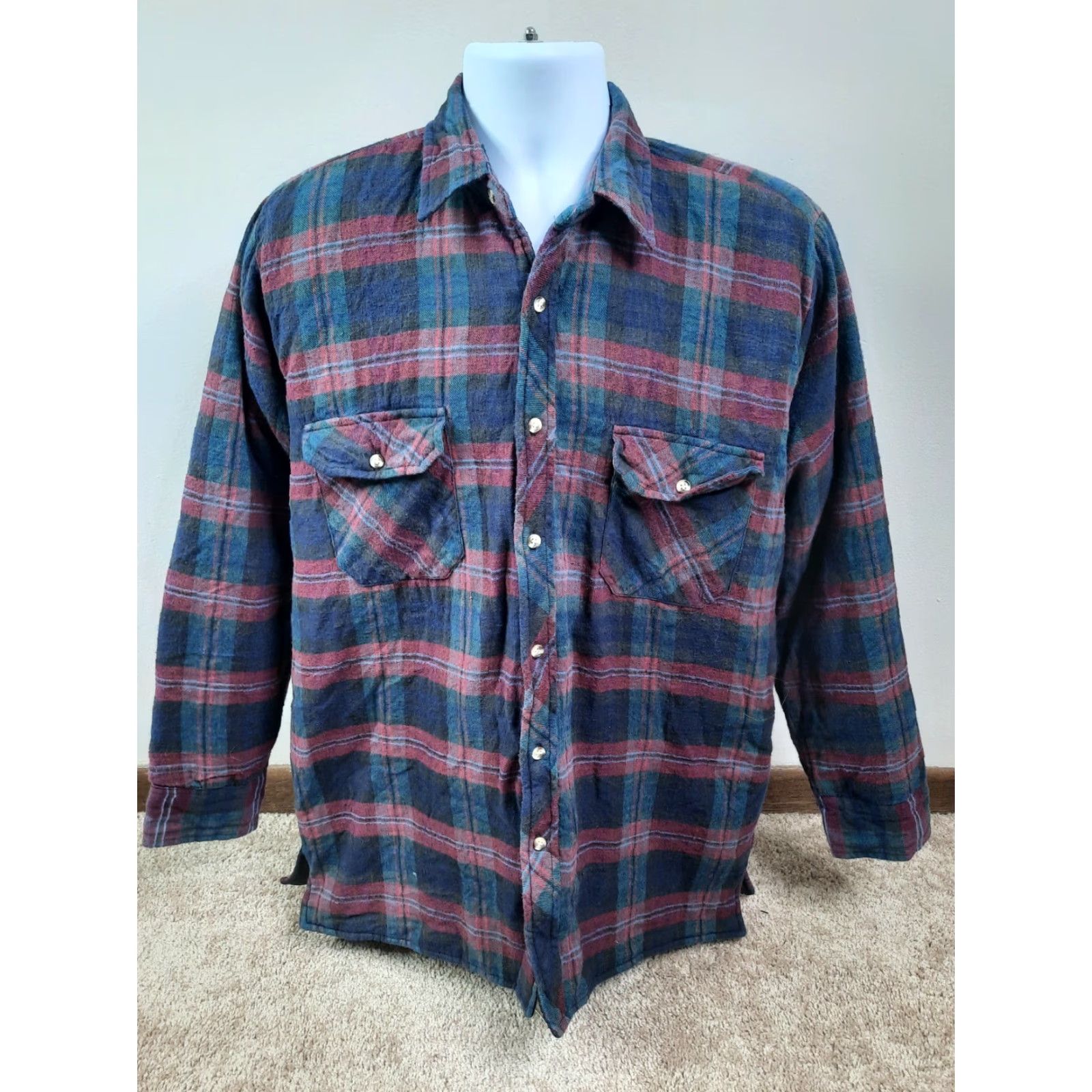 Vintage **VINTAGE ANDOVER TRAIL MEN'S PLAID FLANNEL COAT LARGE LINER QUILTED** User: **VINTAGE ANDOVER TRAIL MEN'S PLAID FLANNEL LINER QUILTED COAT LARGE** Size US L / EU 52-54 / 3 - 3 Thumbnail