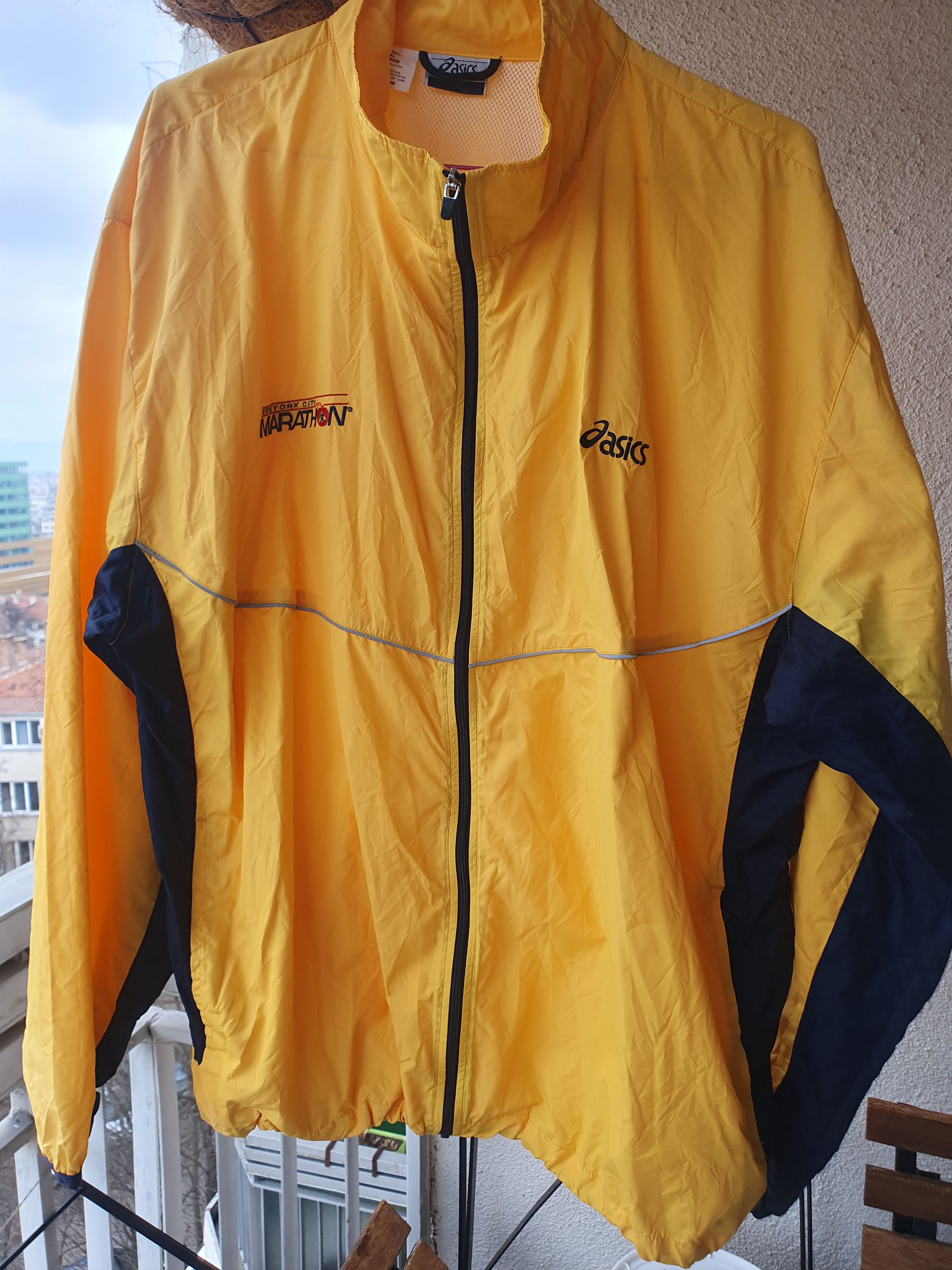 Asics Asics New York City Marathon Windbreaker Unisex jacket sz XL Size US XL / EU 56 / 4 - 8 Thumbnail