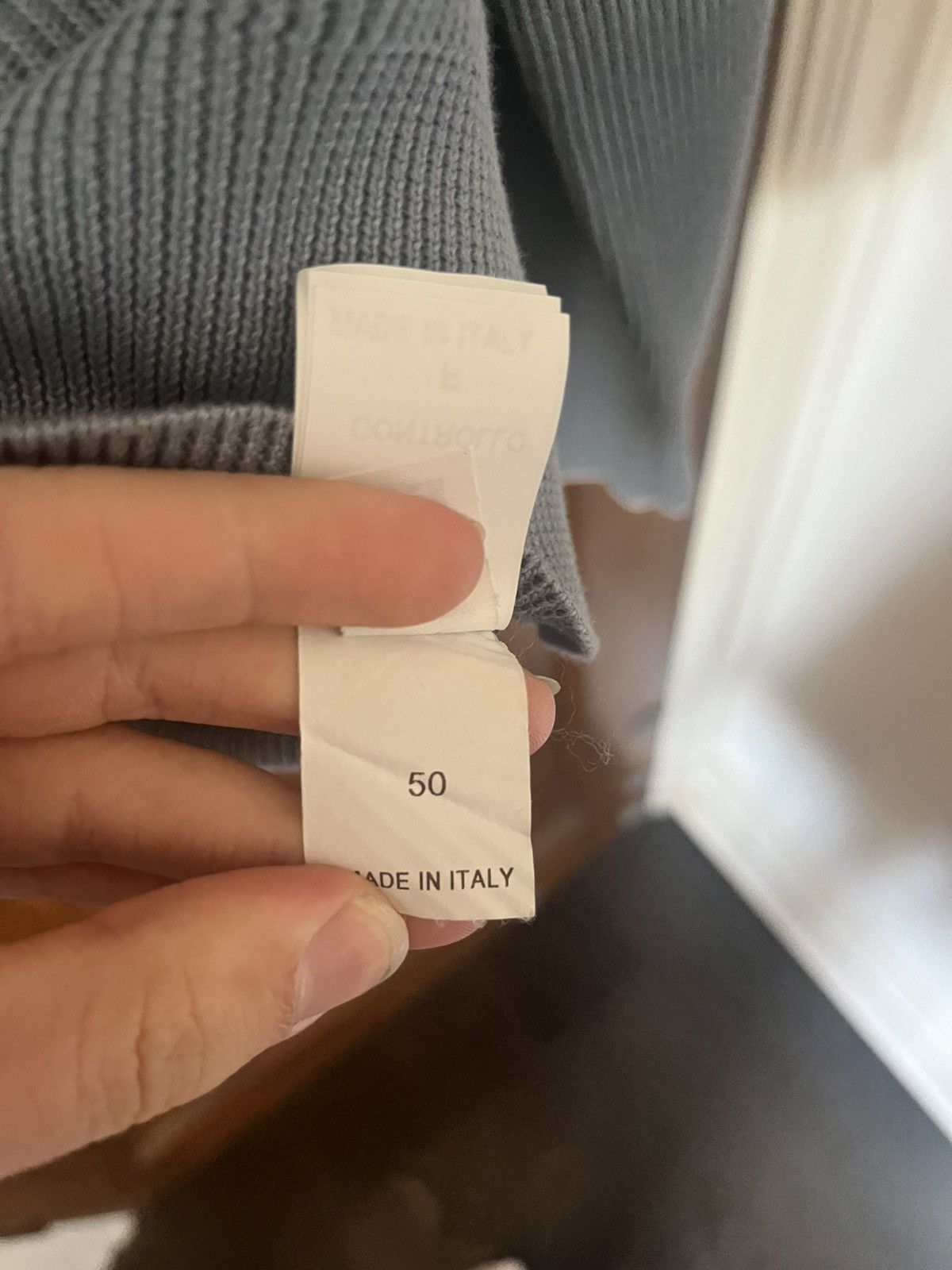 Brunello Cucinelli Brunello cucinelli light blue ribbed quarter zip size 50 Size US M / EU 48-50 / 2 - 4 Thumbnail