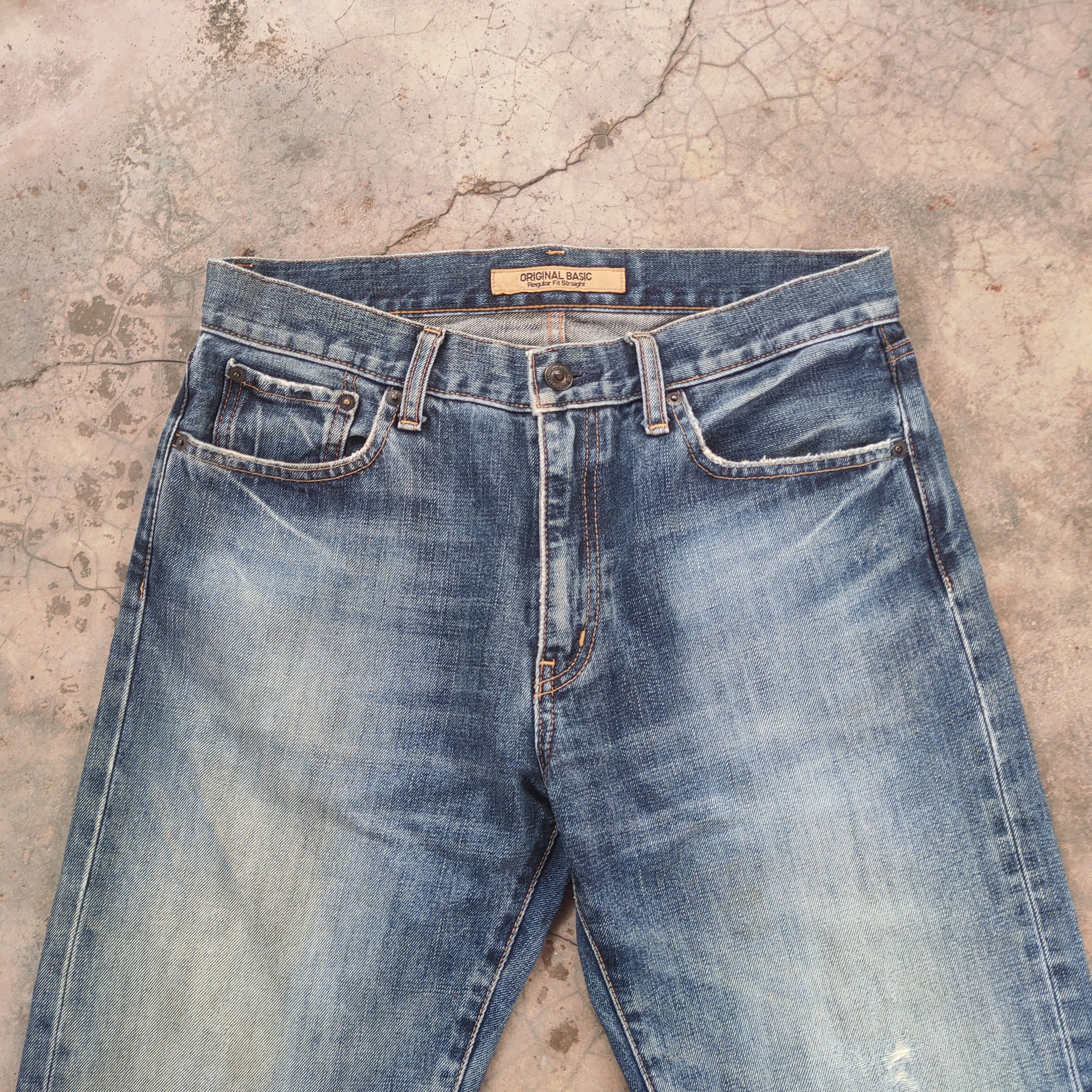 Japanese Brand W32×33 VINTAGE JAPANESE FADED DISTRESSED DENIM JEAN PANTS Size US 32 / EU 48 - 3 Thumbnail