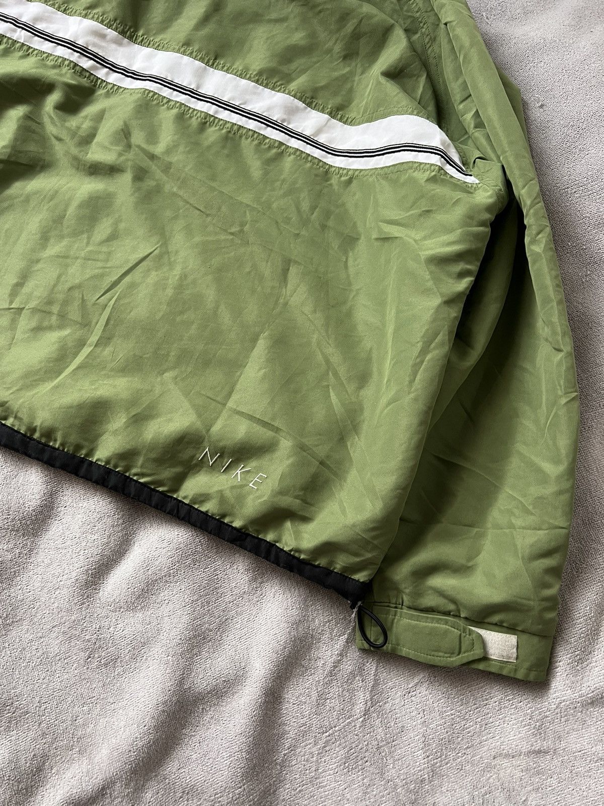 Nike × Vintage Nike vintage anorak nylon jacket drill 90s y2k green swoosh Size US M / EU 48-50 / 2 - 9 Thumbnail