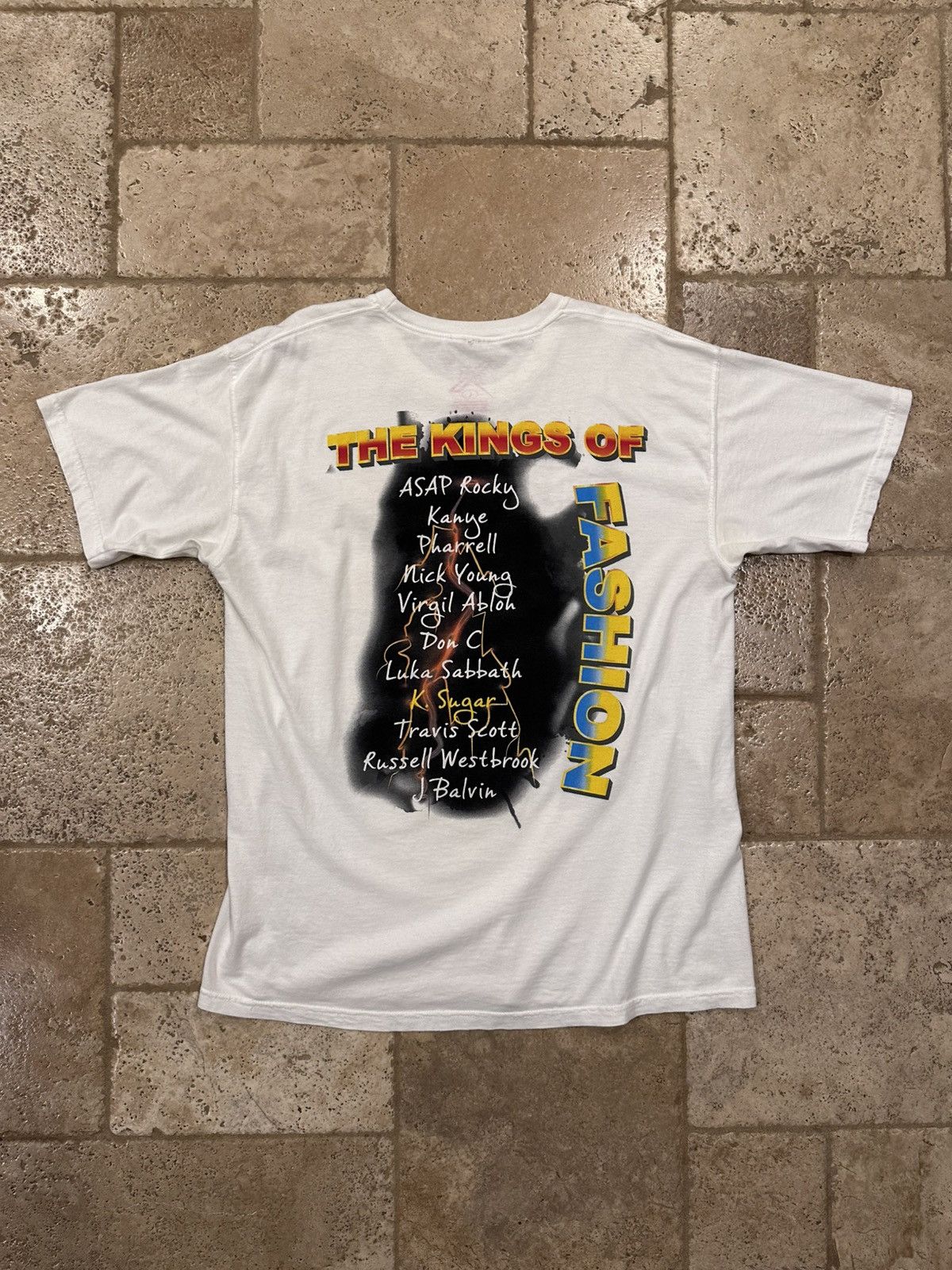 Other × Vintage Trinx LA Pay Homage “The Kings of Fashion” White Rap Tee Size US L / EU 52-54 / 3 - 9 Thumbnail