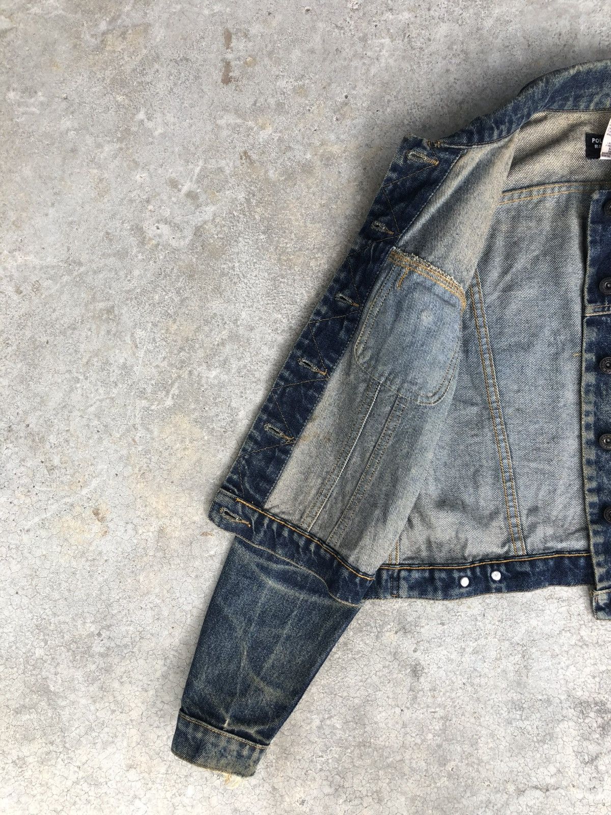 Ralph Lauren Vintage RL Ralph Lauren Denim Jacket Distressed Denim Size US XS / EU 42 / 0 - 7 Thumbnail