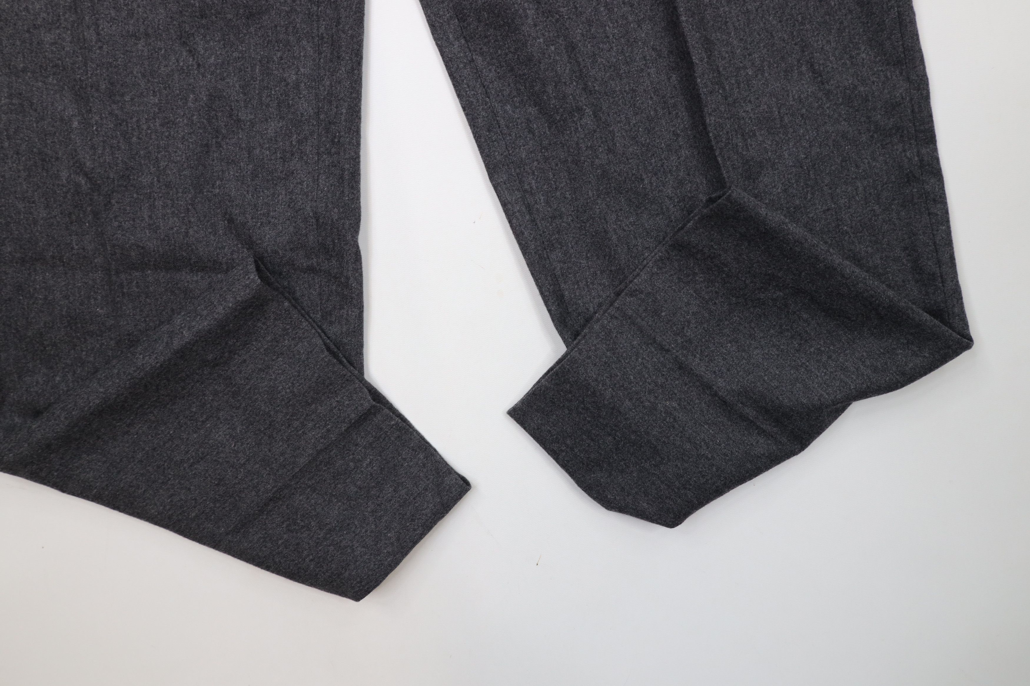 Hugo Boss × Vintage Vintage 80s 90s Hugo Boss Cashmere Wide Leg Chino Pants Gray Size US 36 / EU 52 - 5 Thumbnail