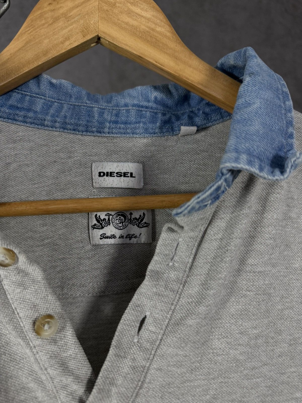Diesel Diesel designer vintage polo tee Size US L / EU 52-54 / 3 - 4 Thumbnail