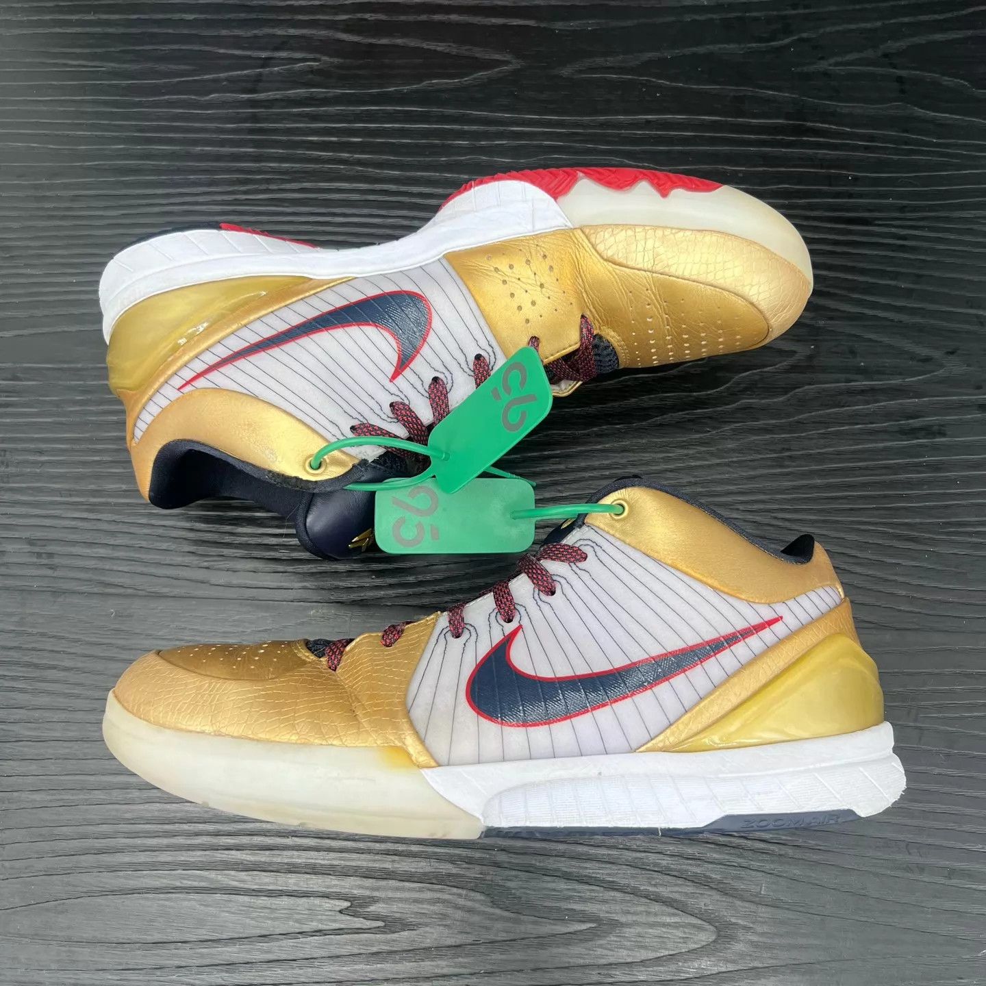 Nike zk4 Gold/White Size 45 Box Like New Upper Repair Size US 11 / EU 44 - 4 Thumbnail