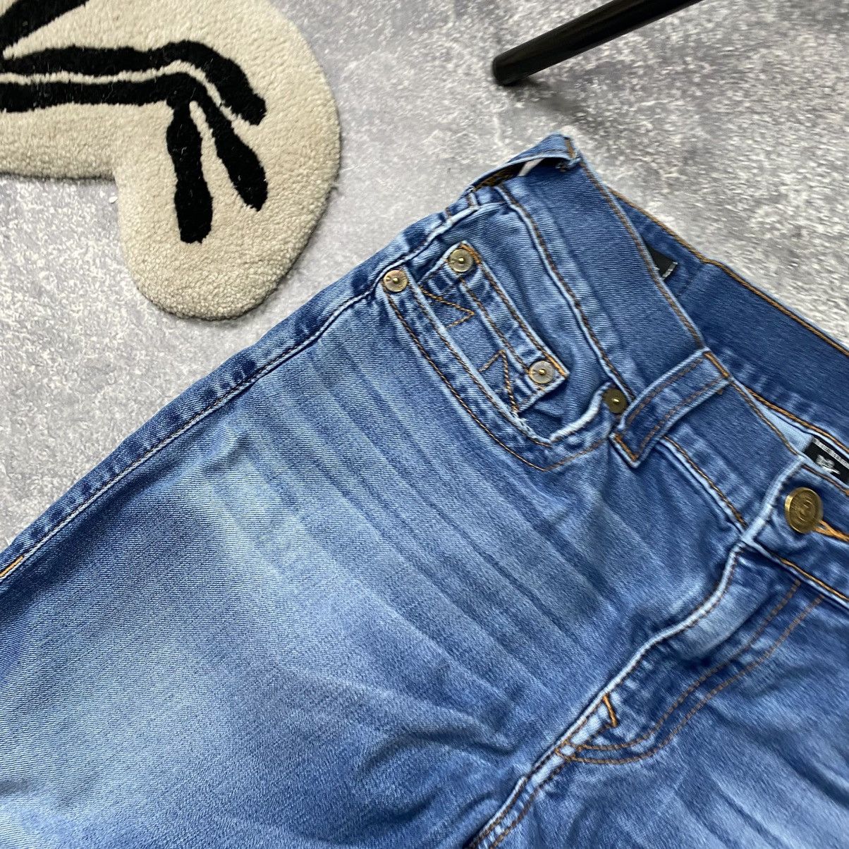 True Religion × Vintage Vintage True Religion Big Logo y2k opium hype denim jeans Size US 31 - 12 Thumbnail