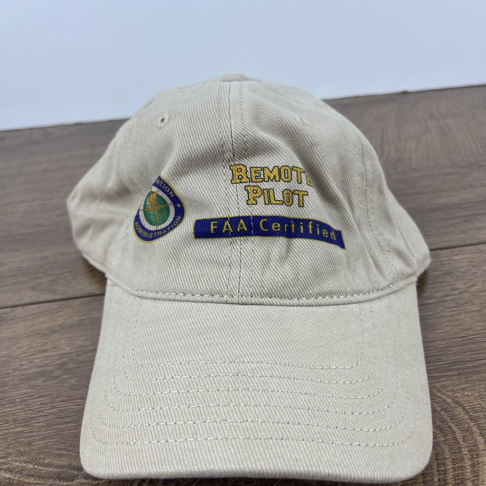 Other Remote Pilot Hat FAA Certified Hat Brown Cap Adjustable Brow Size ONE SIZE - 2 Thumbnail