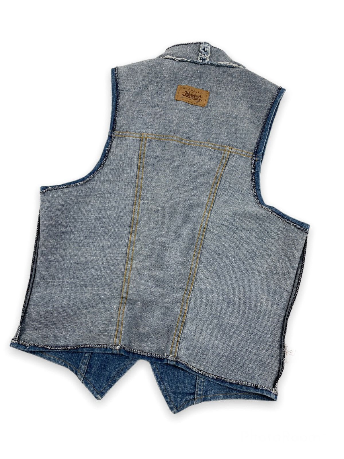 Levi's × Levi's Made & Crafted VTG 70’s 60613 Big E Denim Western Vest USA Teucker Jean Gilet Pocket Jacket Waistcoat Size US M / EU 48-50 / 2 - 10 Thumbnail