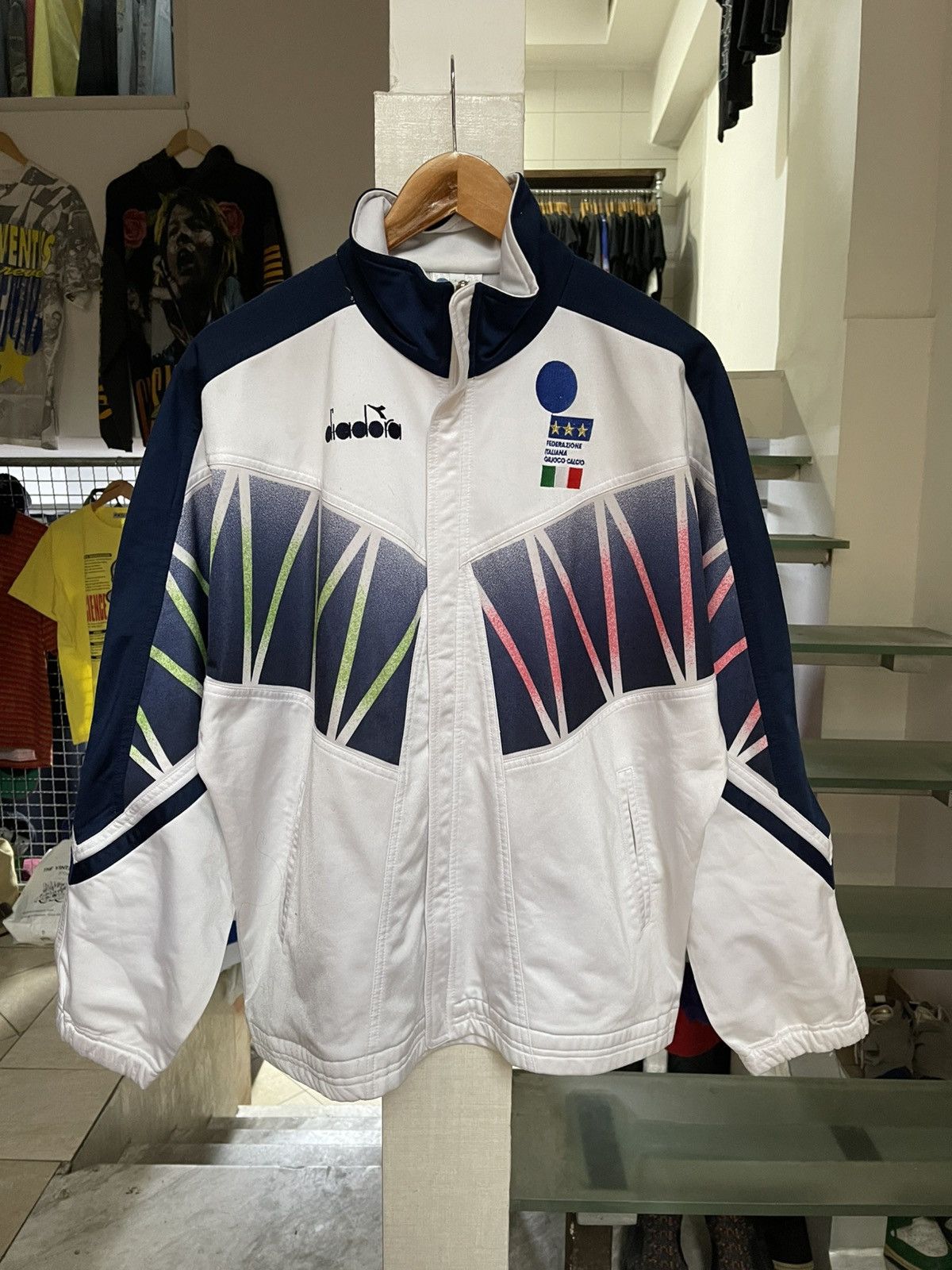 Vintage Diadora Italy 1994 World Cup Warm Up Jacket