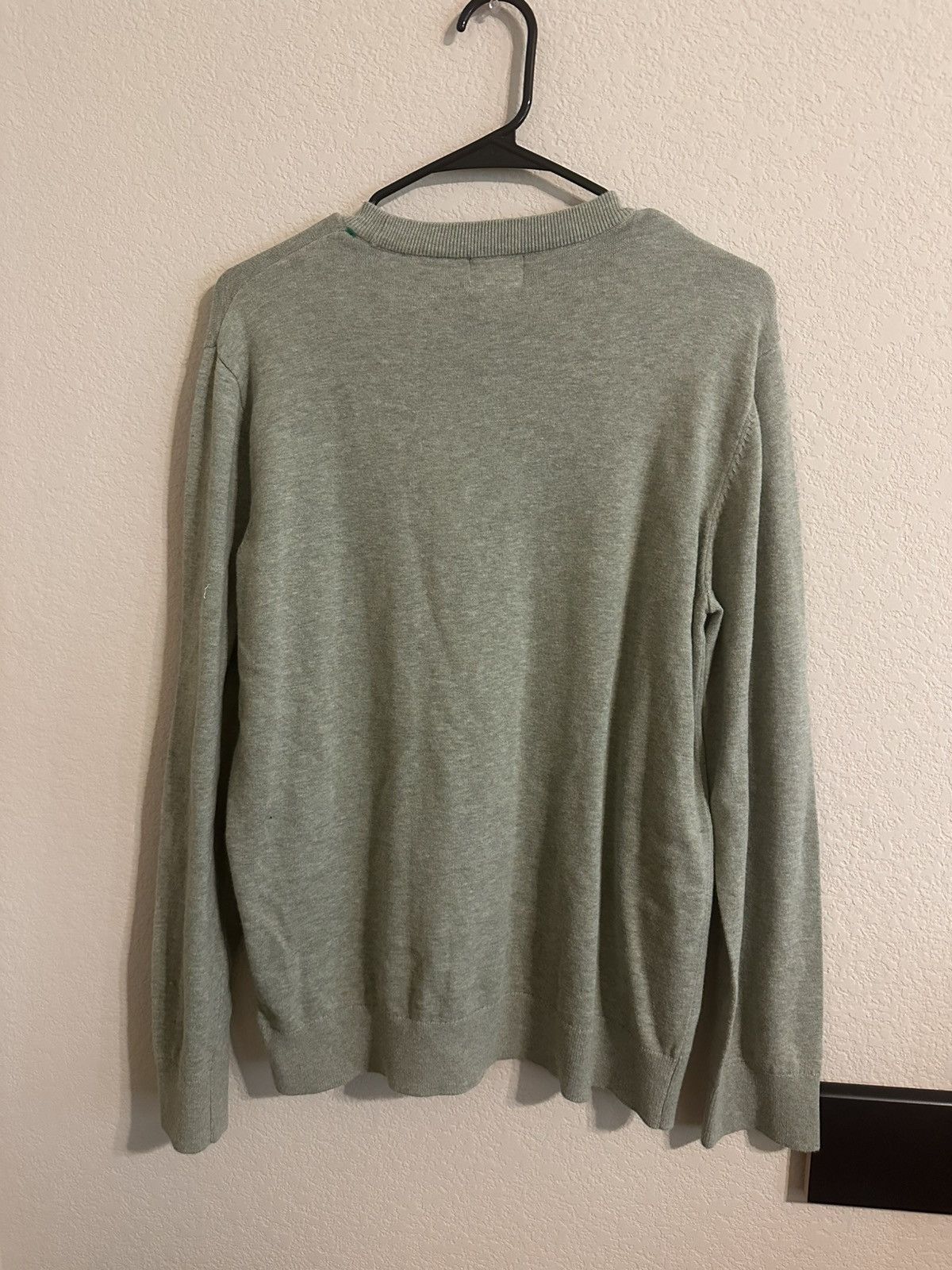 H&M Mens slim fit pistachio green long sleeve sweater knit L Size US L / EU 52-54 / 3 - 4 Thumbnail