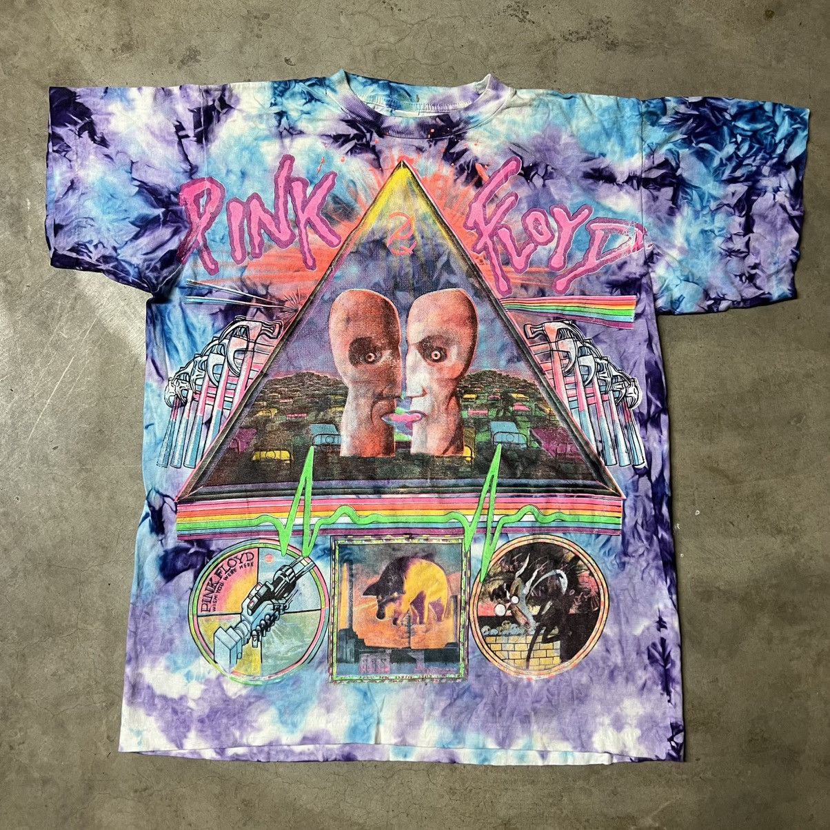 Band Tees × Vintage Vintage 80’s Pink Floyd Album Tribute AOP Band T-Shirt Size US XL / EU 56 / 4 - 3 Thumbnail