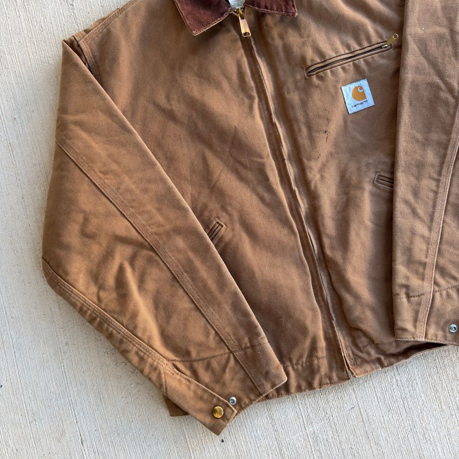 Carhartt × Vintage Carhartt J01 brown detroit work wear jacket Size US M / EU 48-50 / 2 - 2 Thumbnail