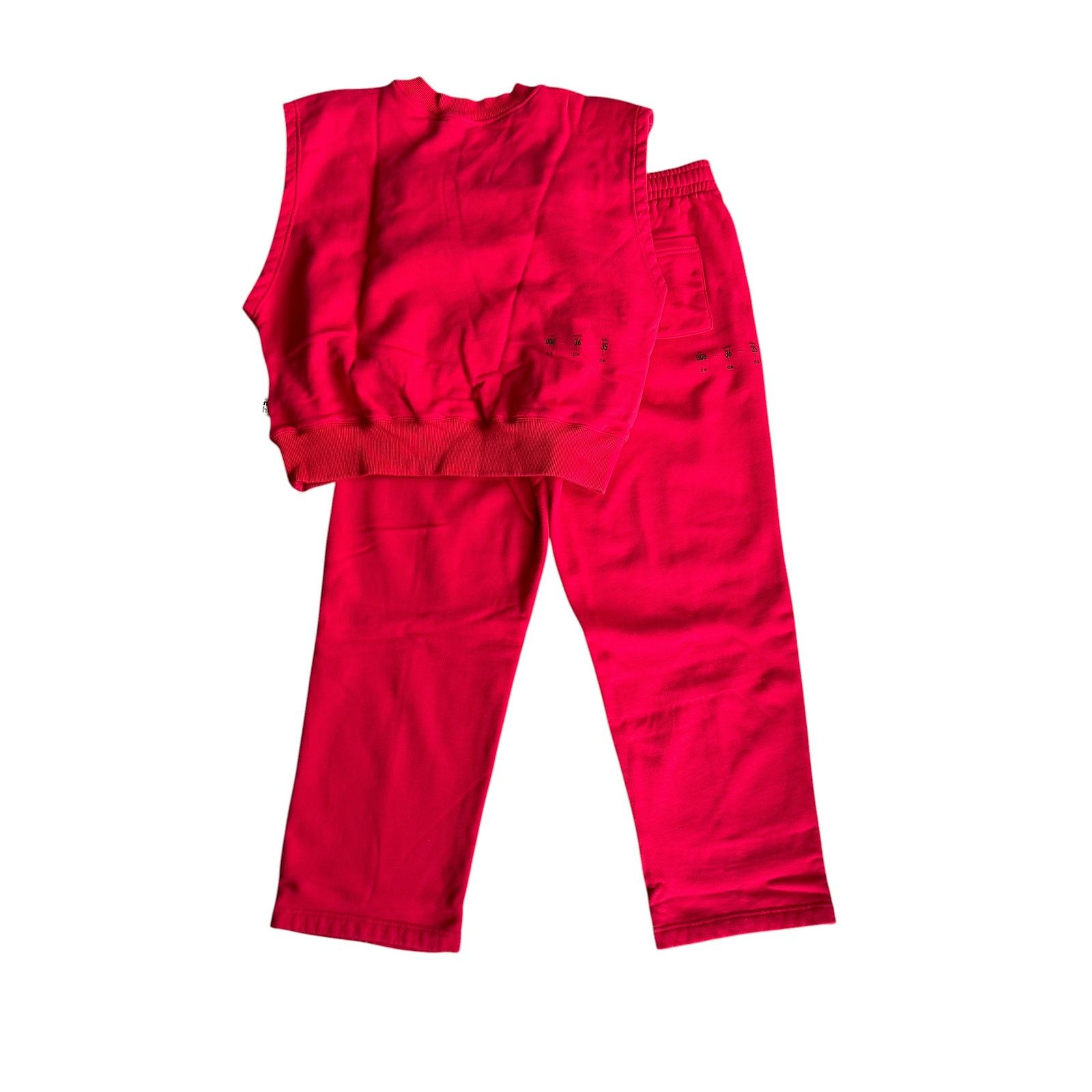 Vintage Nu Hu Red Sweatsuit Set Womens Large Size 32" / US 10 / IT 46 - 4 Thumbnail