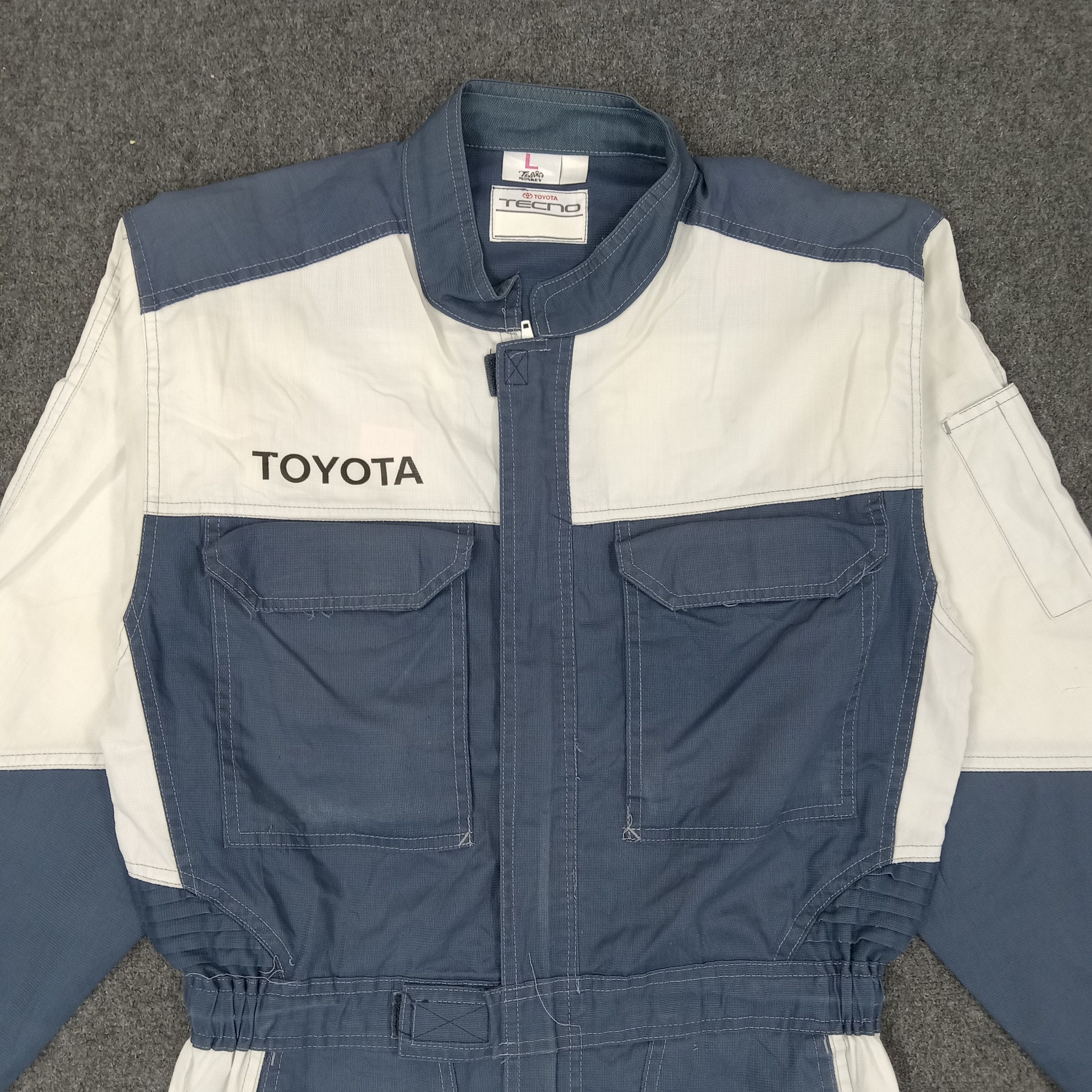 Japanese Brand × Vintage Toyota Tecno Japanese Racing Coverall Jacket Size US M / EU 48-50 / 2 - 6 Thumbnail