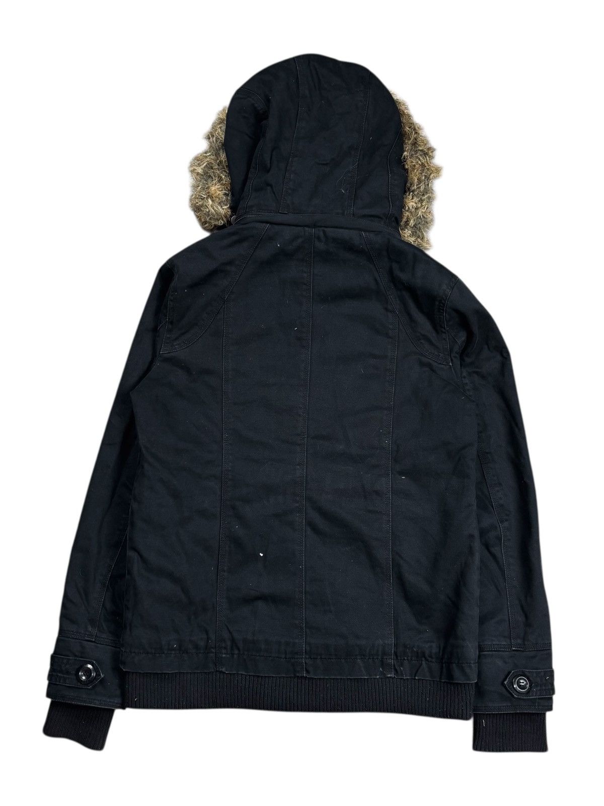 BUFFALO BOBS 2000s In The Attic - Fur Hoodie Cargo Jacket Size US M / EU 48-50 / 2 - 4 Thumbnail