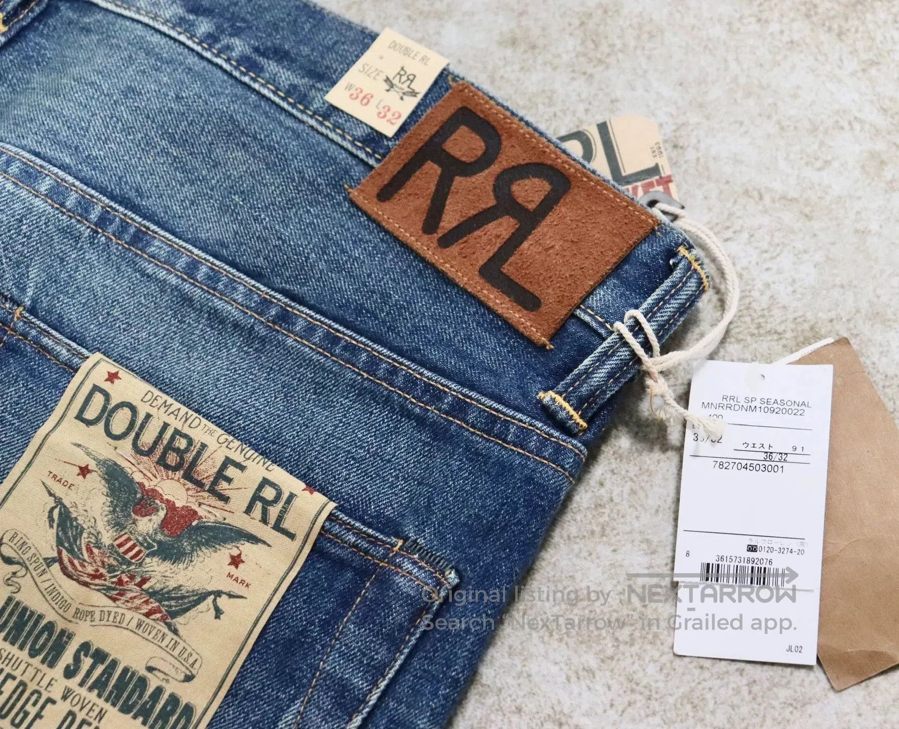 RRL Ralph Lauren RRL Ralph Lauren Vintage 5 Pocket Jeans. Size US 36 / EU 52 - 9 Thumbnail