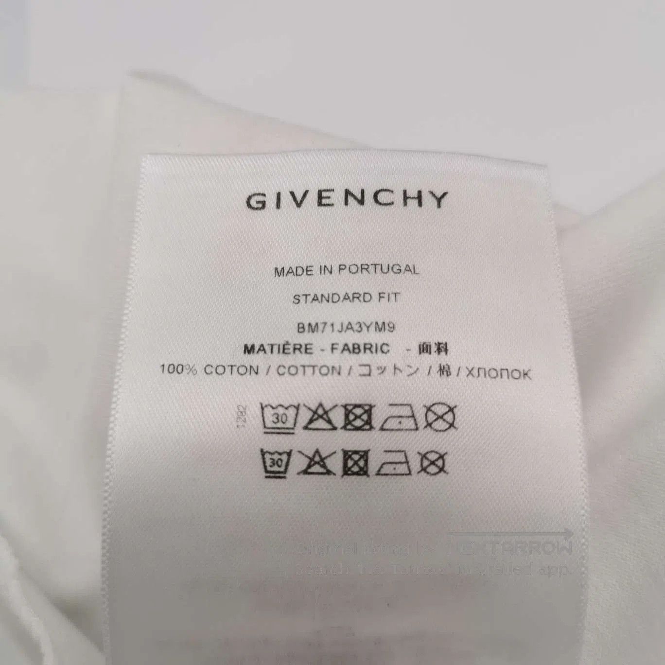 Givenchy Givenchy Cotton Logo Crewneck T. Size US XXL / EU 58 / 5 - 9 Thumbnail
