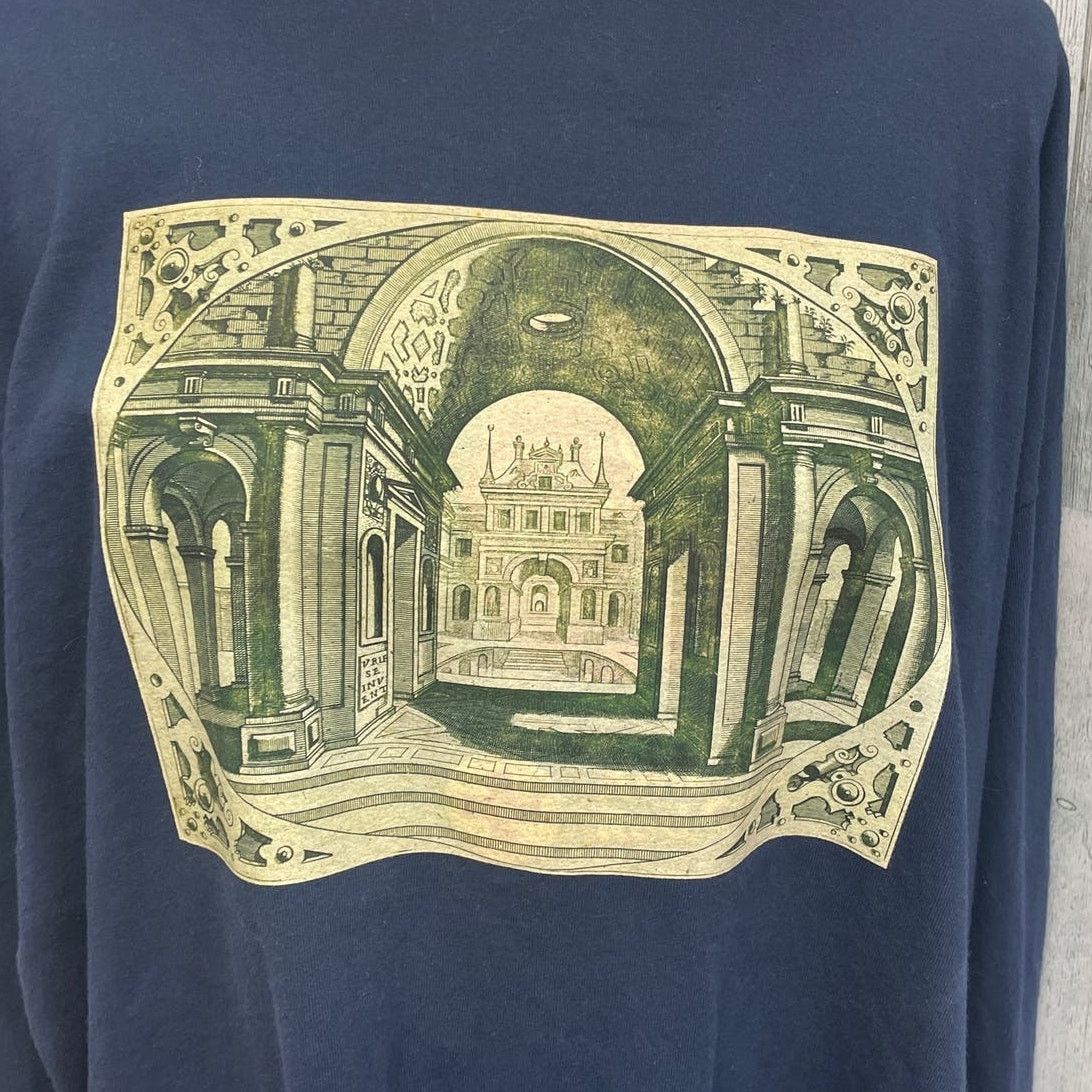 Gildan Hand Printed Mens 2X Upcycled Architecture Columns Tee Shirt Size US XXL / EU 58 / 5 - 2 Thumbnail