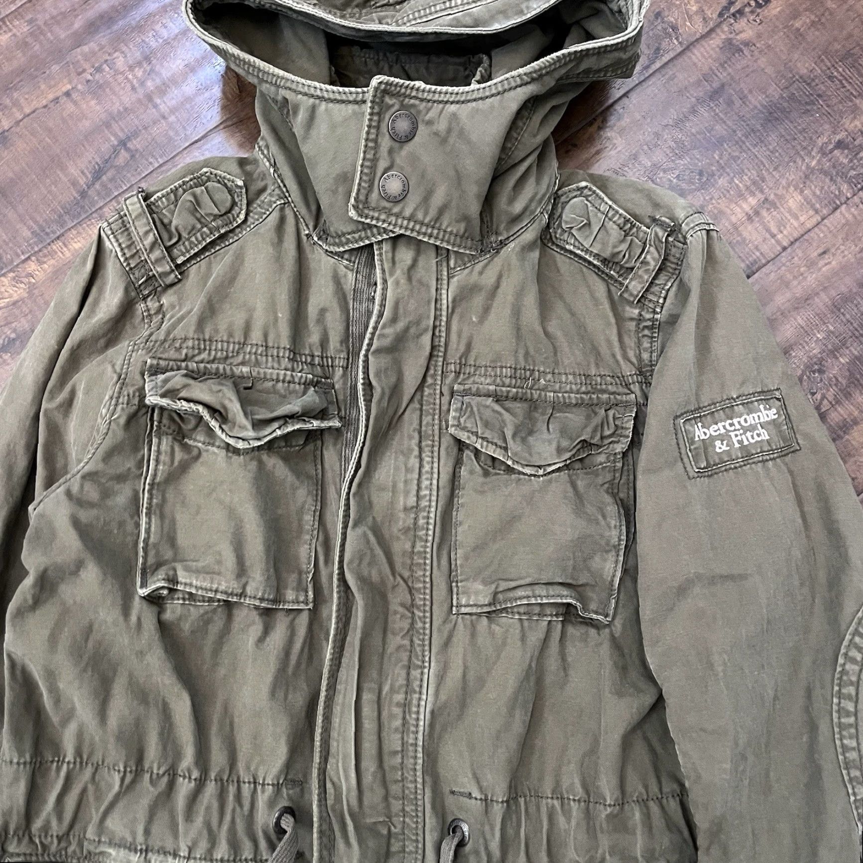Abercrombie & Fitch VINTAGE Abercrombie & Fitch M65 Army Jacket Men Medium Green Cotton Military Coat Fall Winter Size US M / EU 48-50 / 2 - 3 Thumbnail