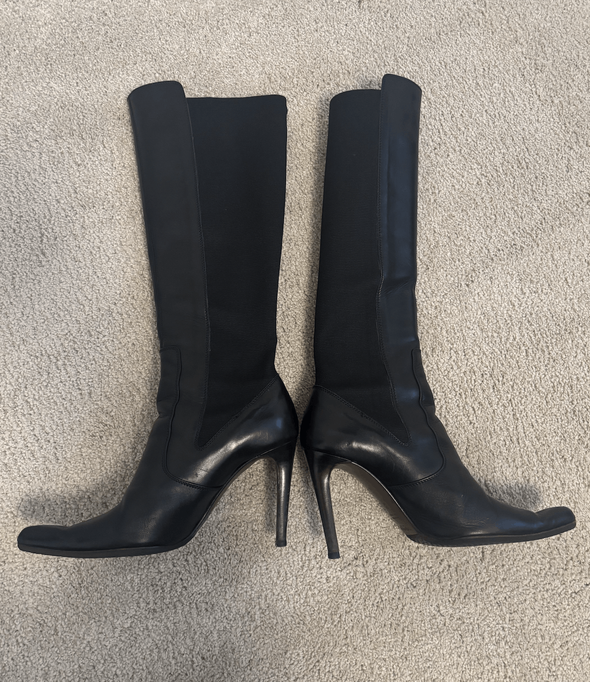 Yves Saint Laurent Yves Saint Laurent Black Leather Boots Stiletto Vintage Size US 6.5 / IT 36.5 - 2 Thumbnail