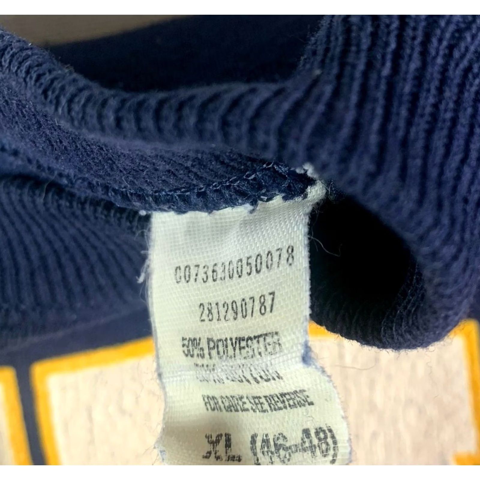 Vintage VINTAGE Bassett Walker Sweatshirt Mens XL Blue Navy Graphic Print USA 90s Pullover Crew Neck Regular Sweatshirt Size US XL / EU 56 / 4 - 7 Thumbnail