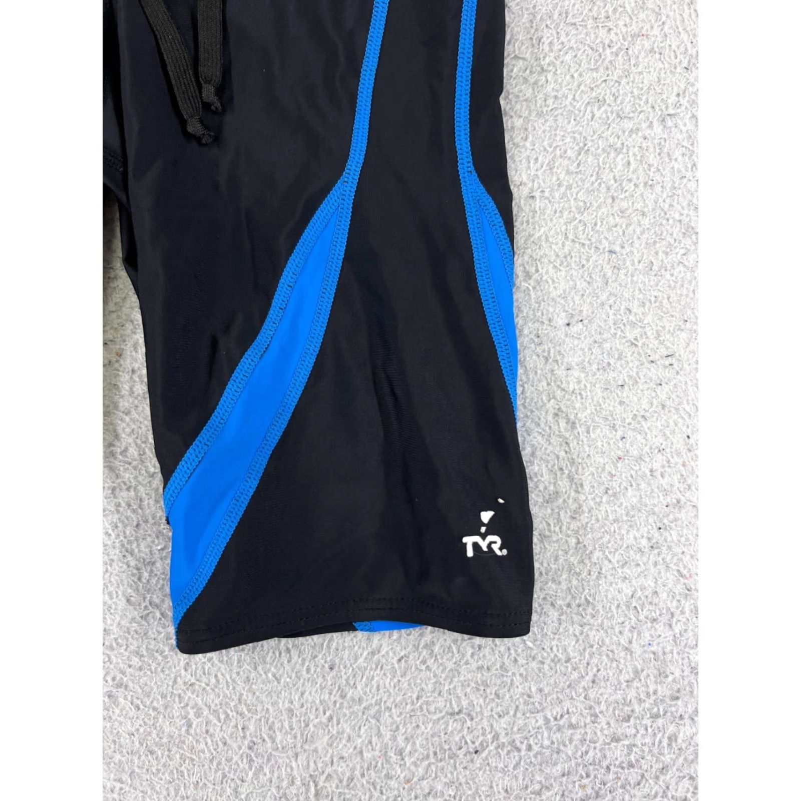 Vintage TYR Bottom Jammer 28 Adult Regular Men Blue Spandex Blend Polyester Compression Performance Competition Lifeguard Recreational Training Water Polo Size US 28 / EU 44 - 2 Thumbnail