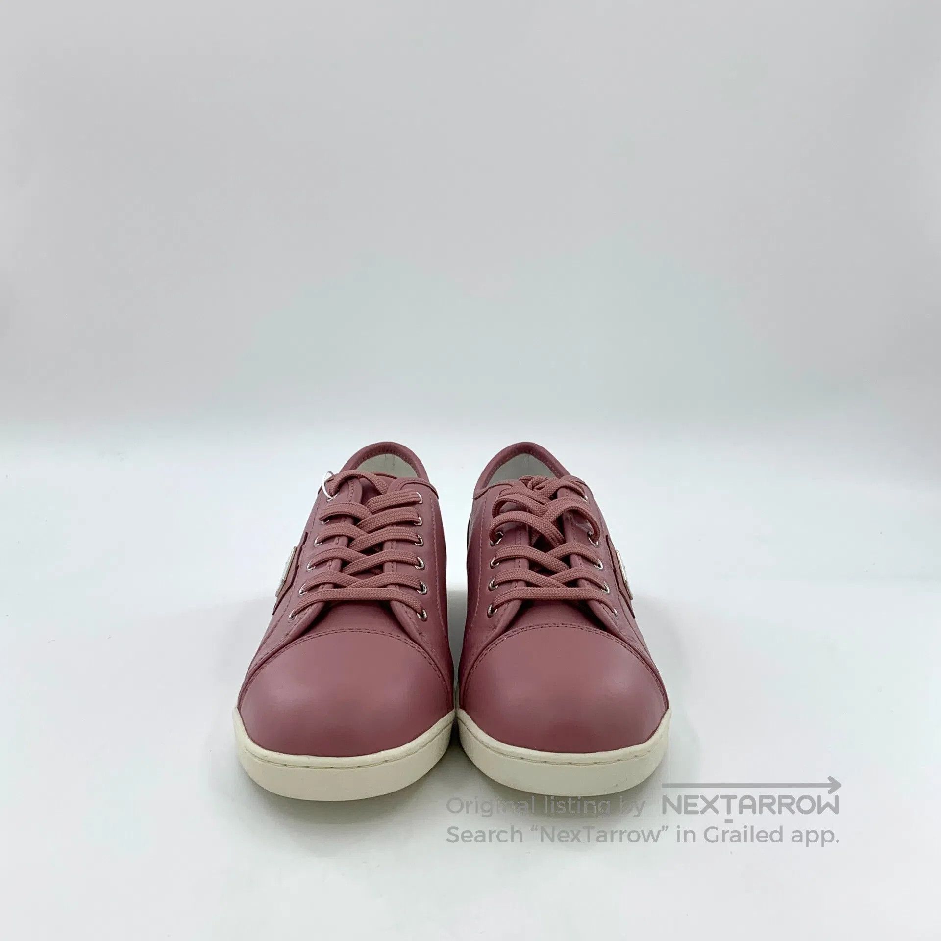 Dolce & Gabbana Dolce Gabbana Pink Leather Buckle Casual Flat Sneakers| Size US 5 / EU 37 - 3 Thumbnail