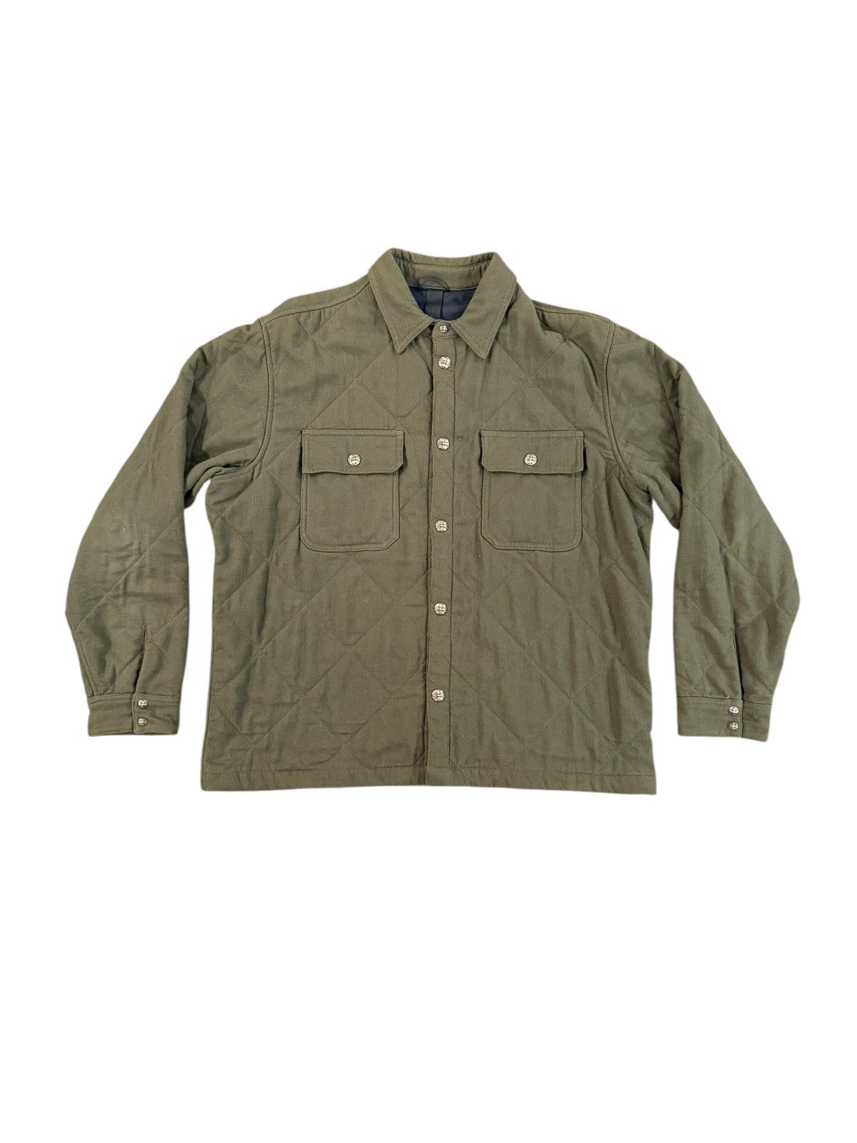 Chrome Hearts Olive Green Quilted & Lined Work Dog Jacket Size US XL / EU 56 / 4 - 1 Thumbnail