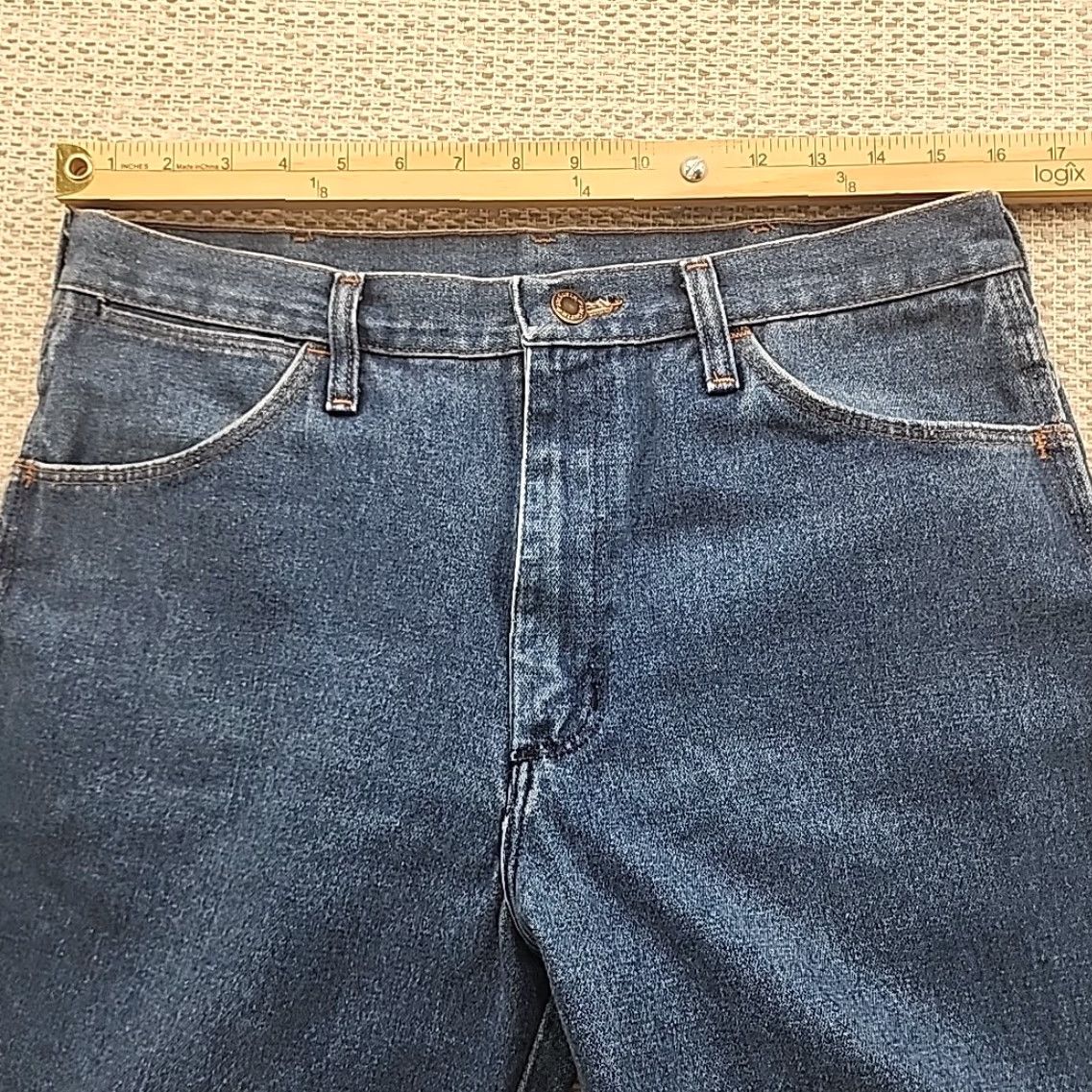 Wrangler VINTAGE Wrangler Jeans Mens 34x31 Blue Slim Fit Cowboy Cut 936DEN Post Malone USA Jeans Men's Slim 90s Cowboy Western Ranch Size US 34 / EU 50 - 6 Thumbnail