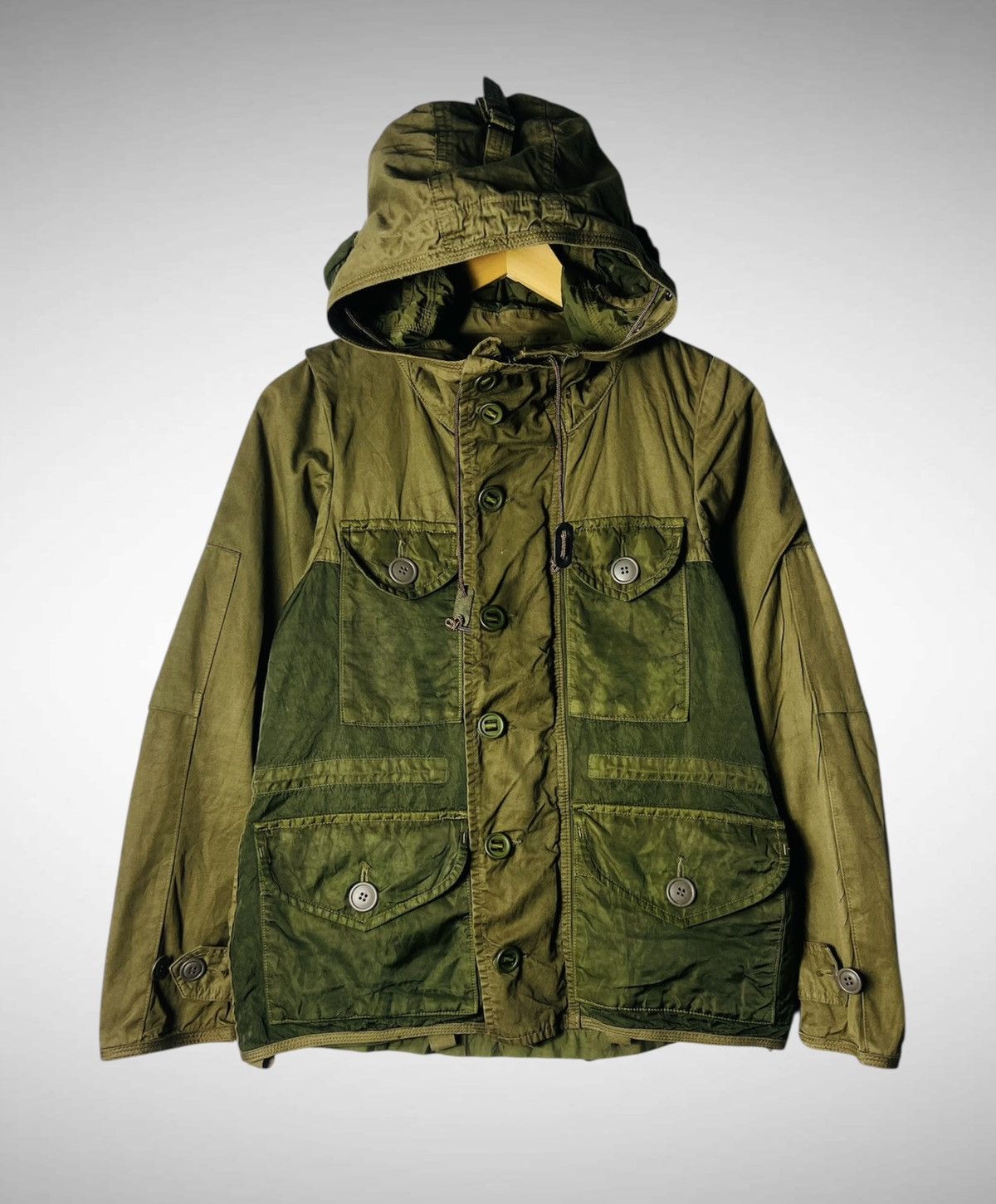 Issey Miyake Issey Miyake Style - Hippocampus Multipocket Hoodie Parka Size US M / EU 48-50 / 2 - 3 Thumbnail
